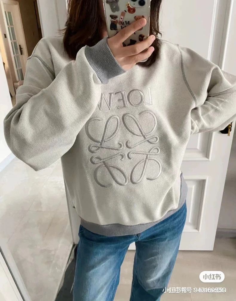 Loewe LOEWE Grey big logo hoodie Size XS / US 0-2 / IT 36-38 - 9 Thumbnail