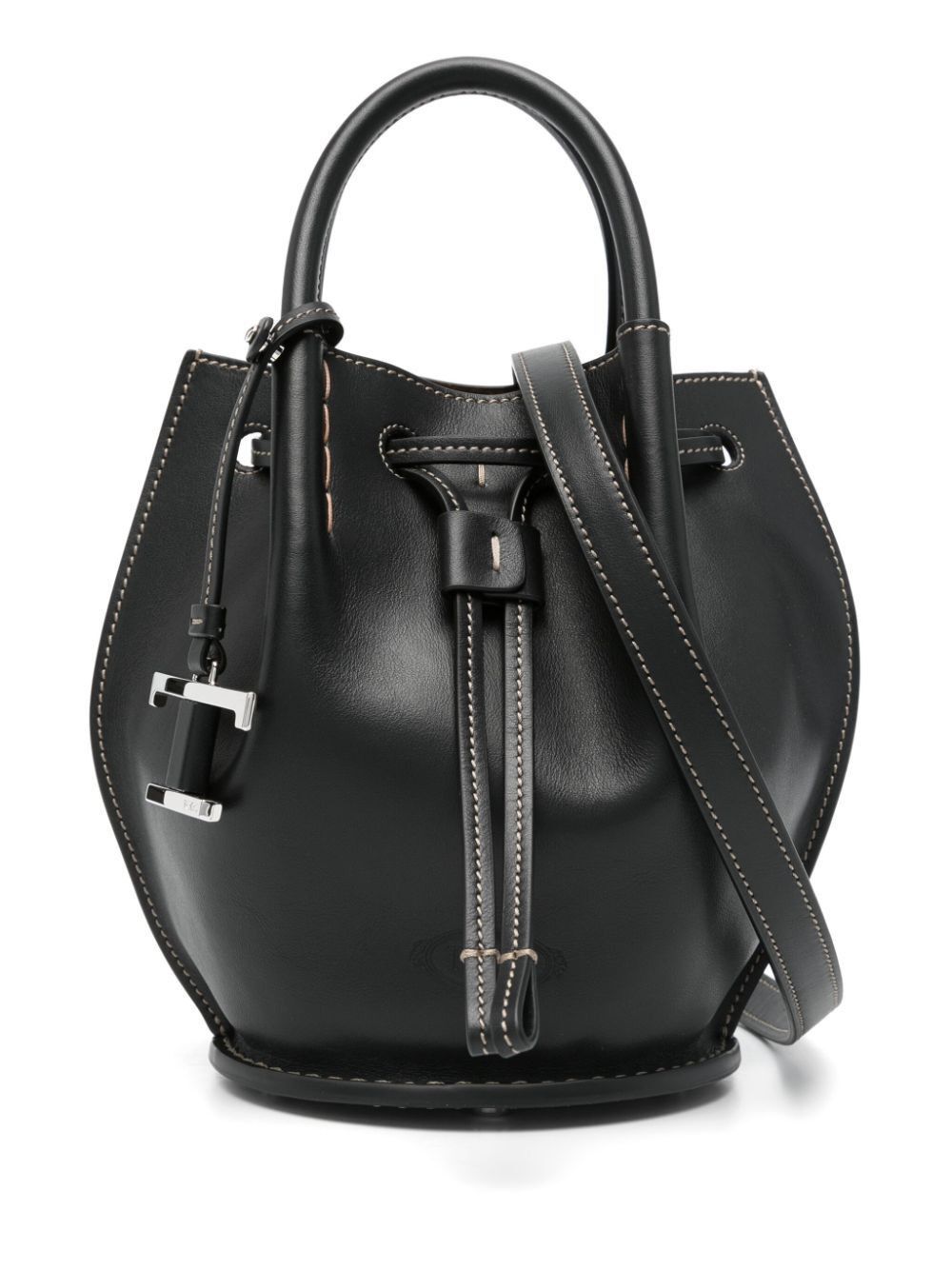 Tod's LOGO-CHARM LEATHER MINI BUCKET BAG Size ONE SIZE - 1 Thumbnail