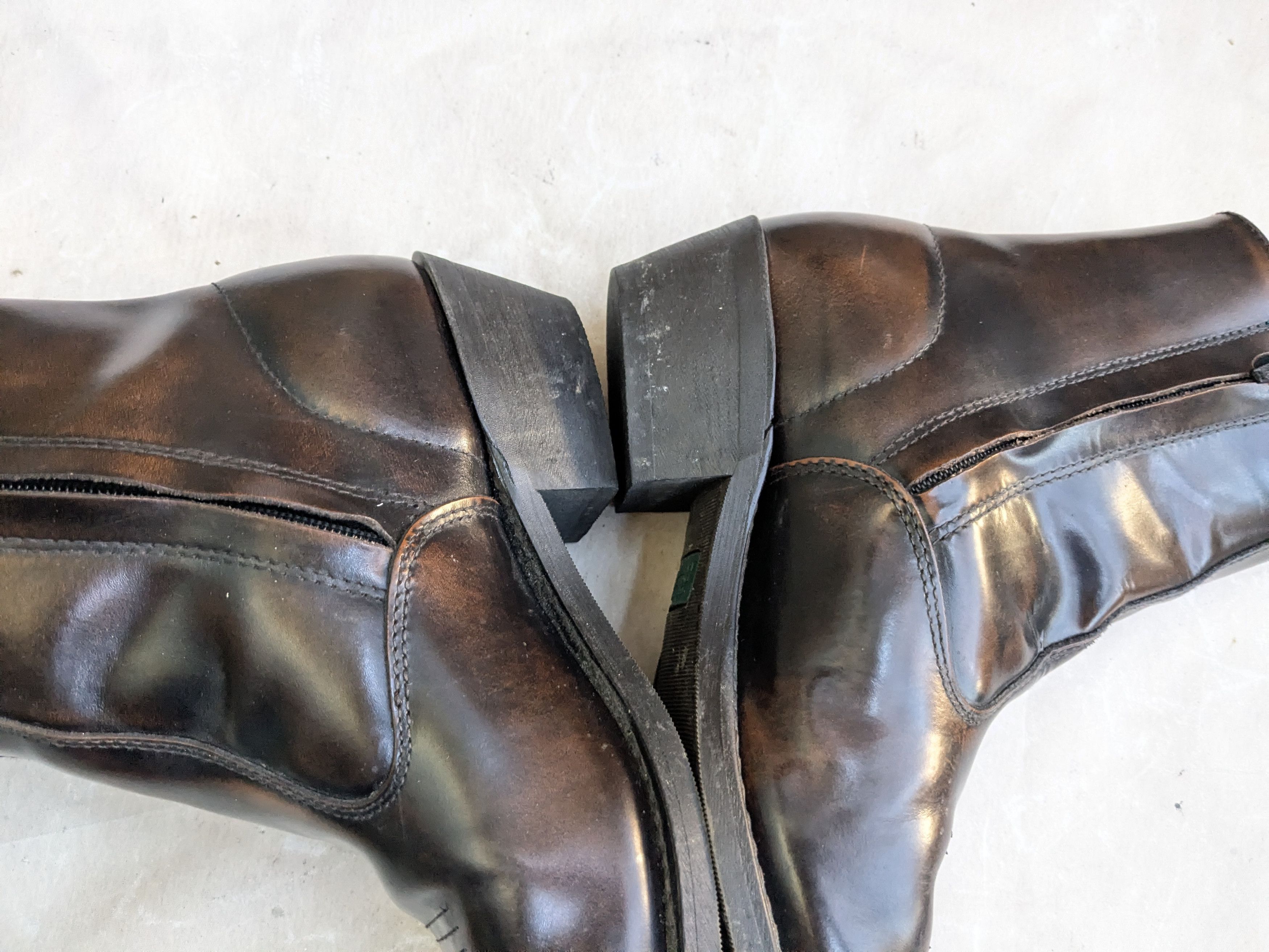 Genuine Leather Laredo Side Zip Boots Brown 11 Wide Leather Size US 11 / EU 44 - 9 Thumbnail