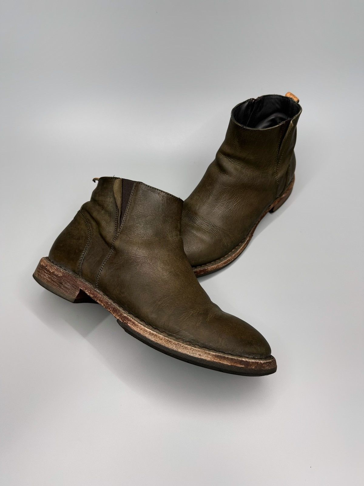 Guidi × MoMA MoMa Leather Zip Boots style Rick Owens Rare Size US 5.5 / EU 38 - 4 Thumbnail