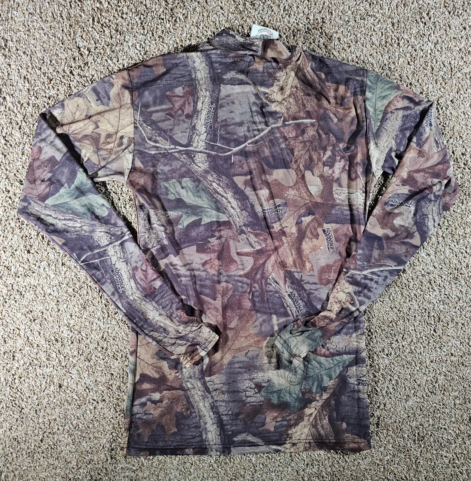 Designer Men's L Rynoskin Mossy Oak Camo Mock Neck Insect Body Armor Size ONE SIZE - 9 Thumbnail