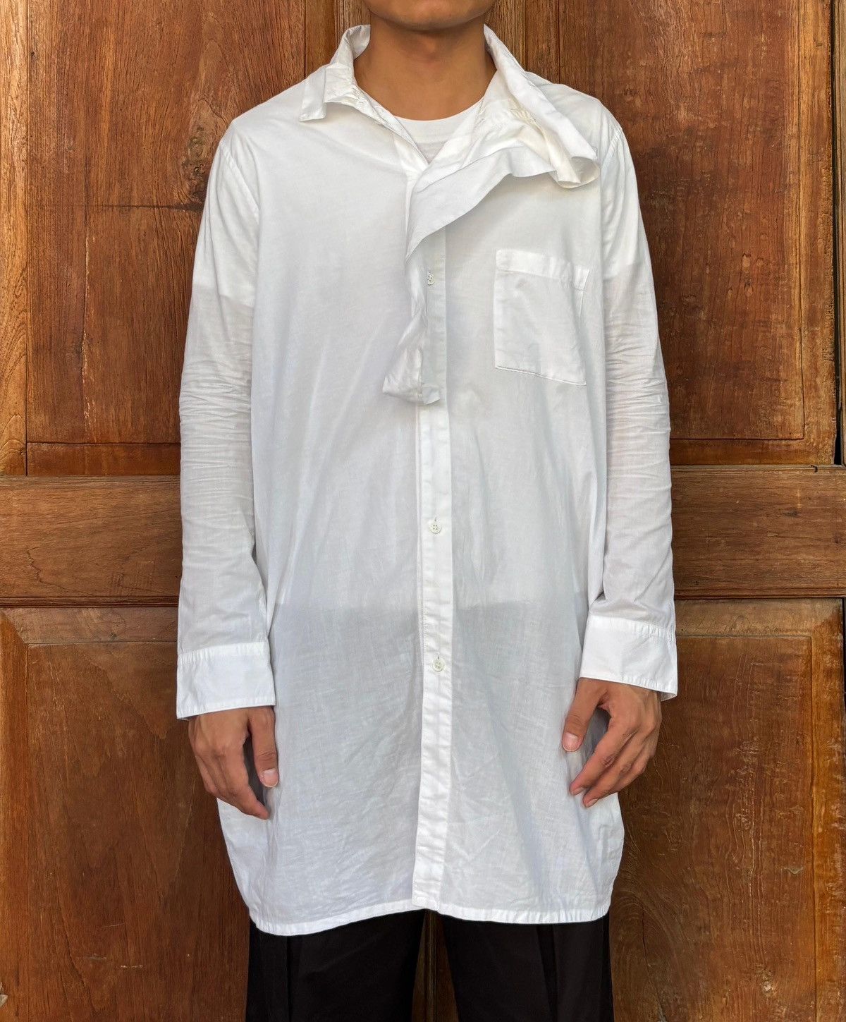 Yohji Yamamoto Extended Collar Shirt Size US S / EU 44-46 / 1 - 1 Thumbnail