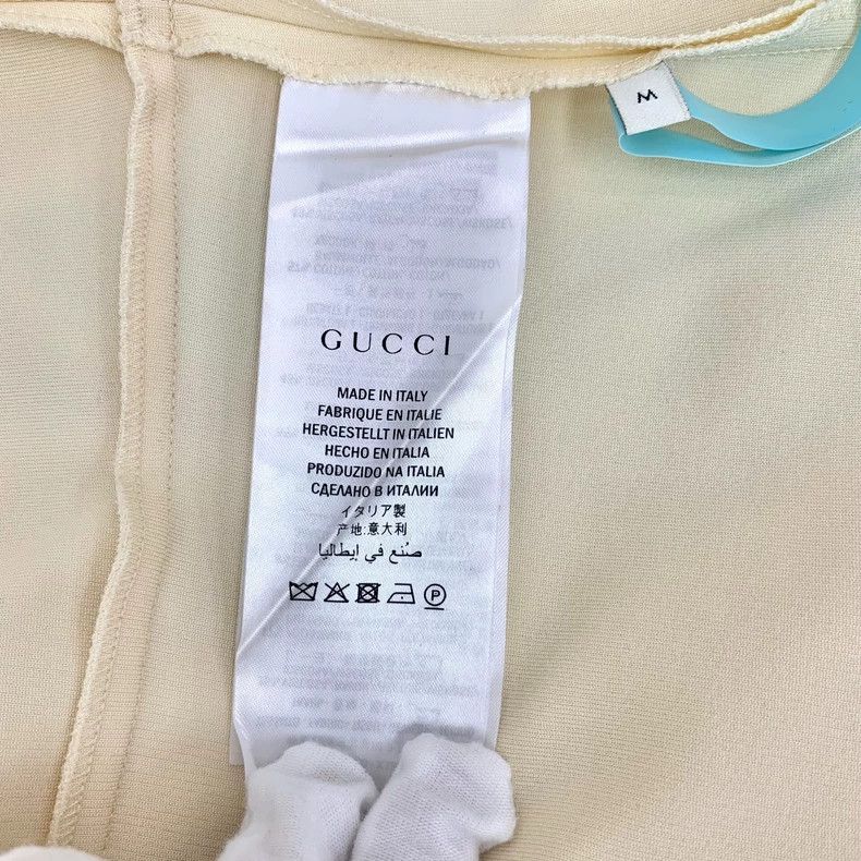 Gucci Gucci Beige striped tie bow doll collar long-sleeved dress Size M / US 6-8 / IT 42-44 - 8 Thumbnail