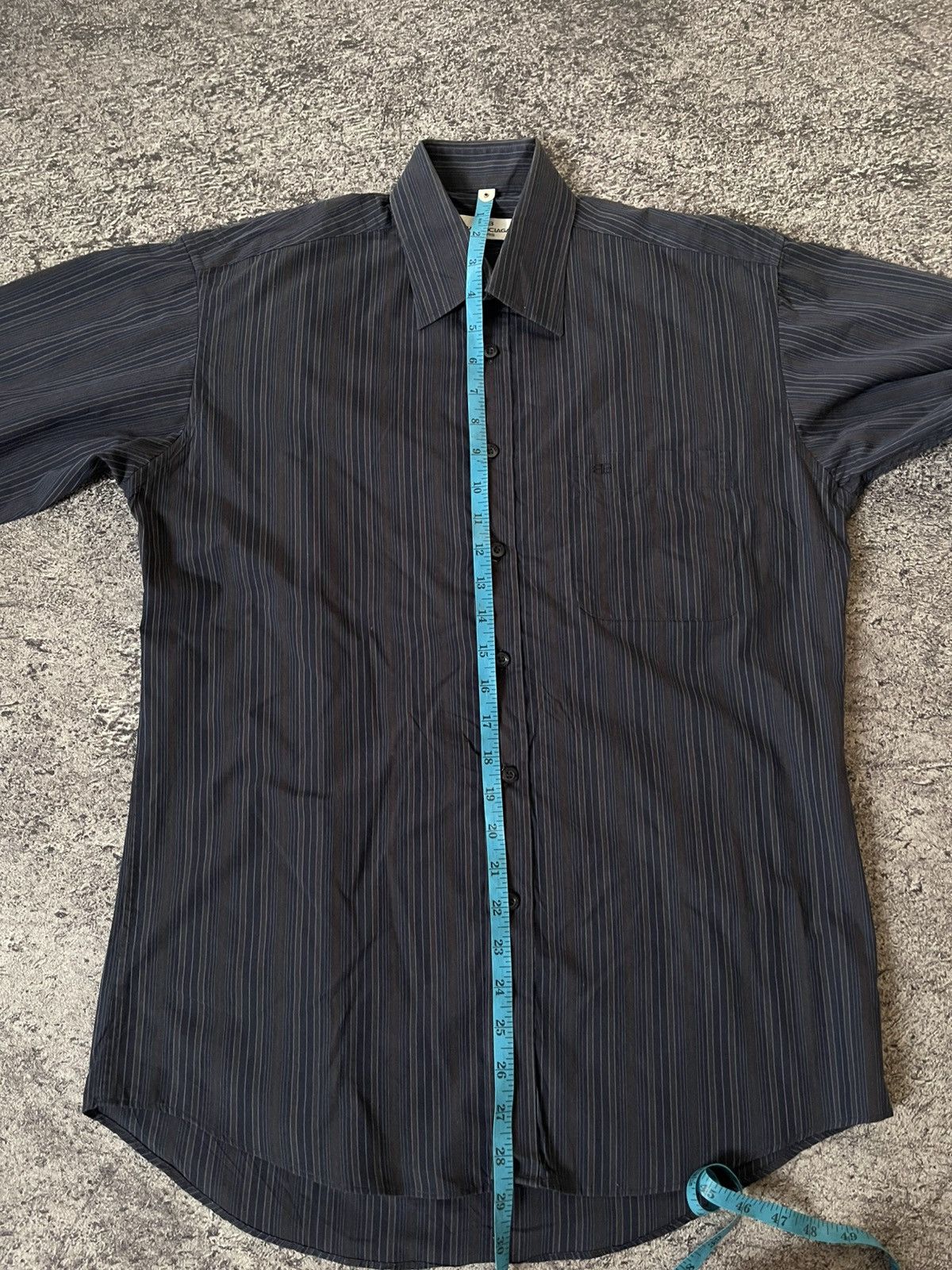 Balenciaga Vintage Balenciaga Striped Long shirt Size US L / EU 52-54 / 3 - 9 Thumbnail