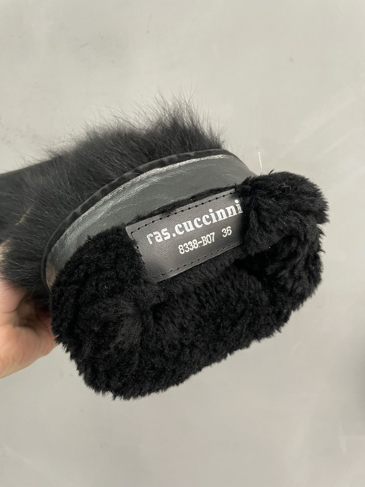 If Six Was Nine Rare 2000s real fur If Six Was Nine fuzzy boots shoes Size US 6.5 / IT 36.5 - 11 Thumbnail