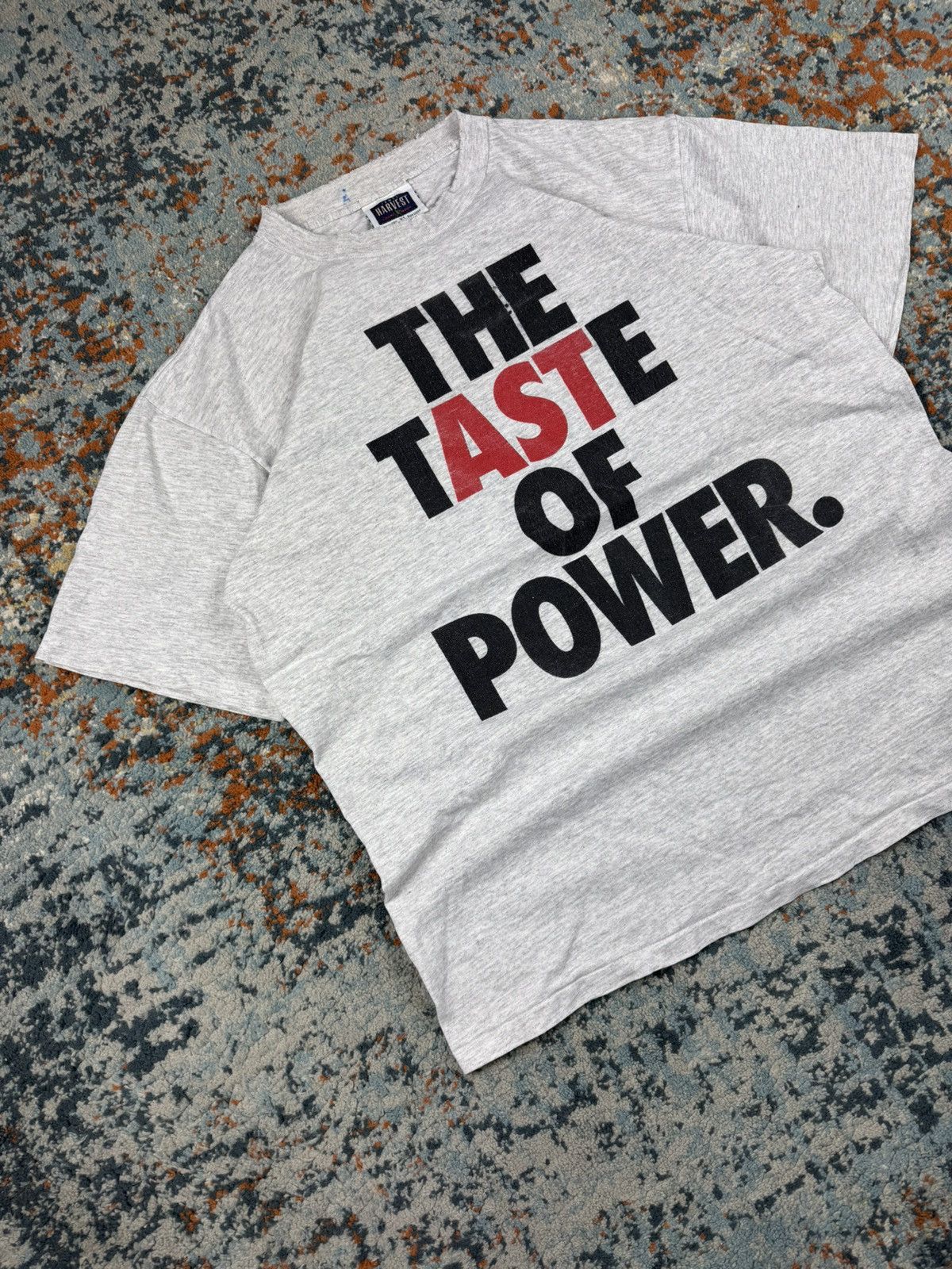 Vintage Vintage 90s The taste of power made in USA distressed tee Size US XL / EU 56 / 4 - 2 Thumbnail