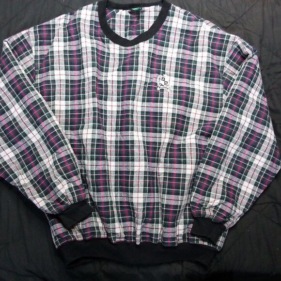 Vintage Vintage AM Player Plaid Golf Pullover Windbreaker Jacket Size US XL / EU 56 / 4 - 2 Thumbnail