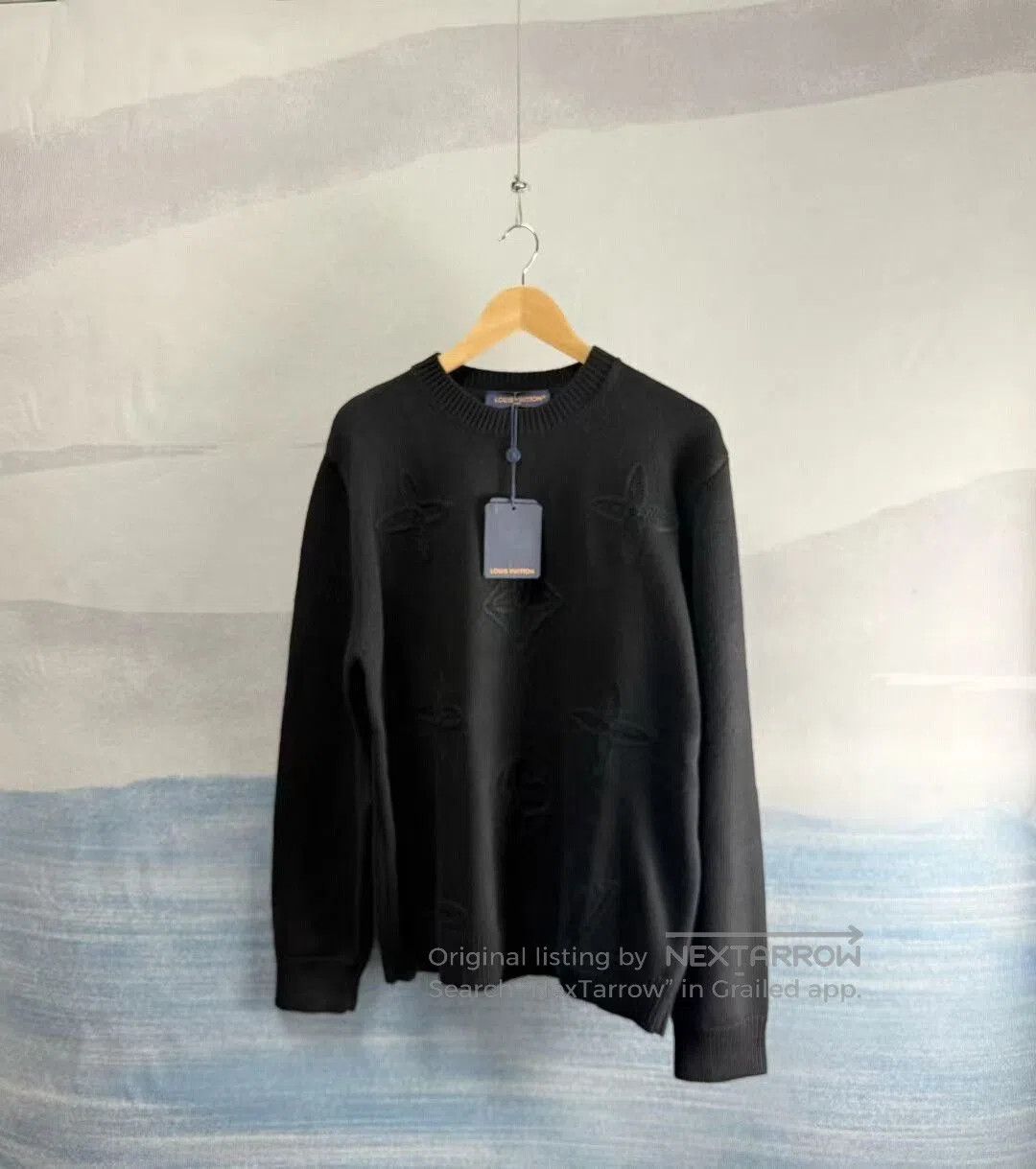 Louis Vuitton louis vuitton black embroidered sweater xl. Size US XL / EU 56 / 4 - 1 Thumbnail