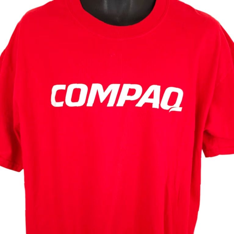 Vintage Vintage Compaq Computers T-Shirt Mens 2XL Red Y2K Technology User: Vintage Compaq Computers T-Shirt Mens 2XL Red Y2K Technology Size US XXL / EU 58 / 5 - 2 Thumbnail