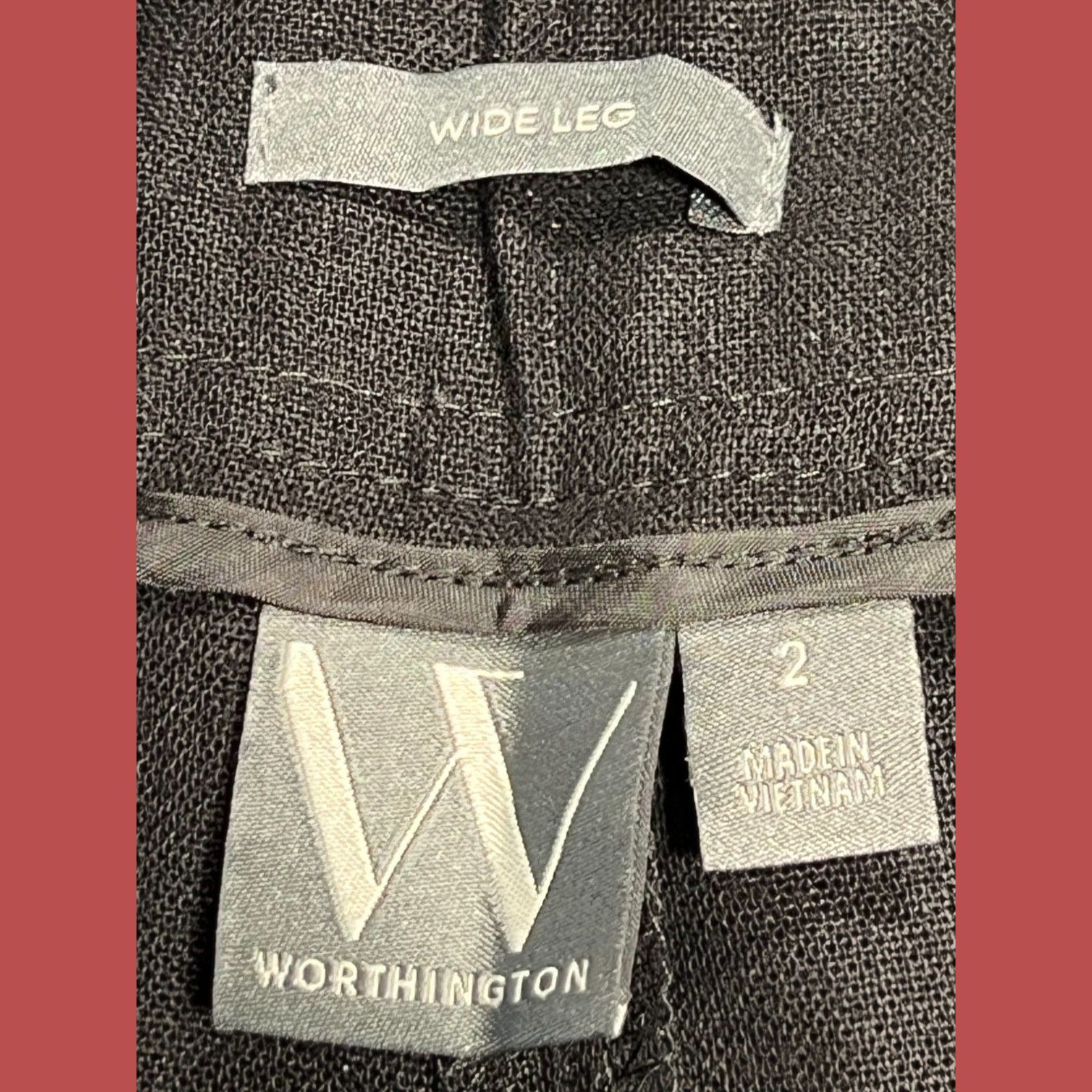 Worthington Worthington - Women's High-Rise Regular Fit Wide - Leg Trous Size 26" / US 2 / IT 38 - 10 Thumbnail