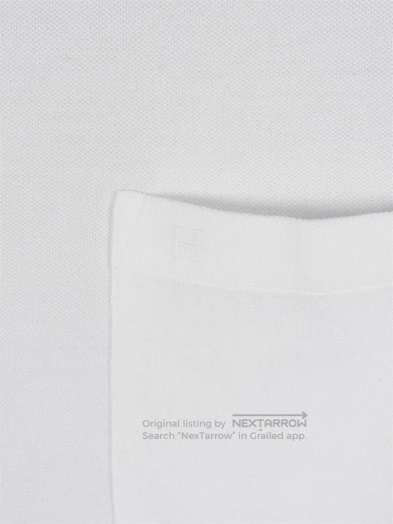 Hermes Hermes Spring-Summer Men's White Pique Cotton Short Sleeve Size US S / EU 44-46 / 1 - 3 Thumbnail