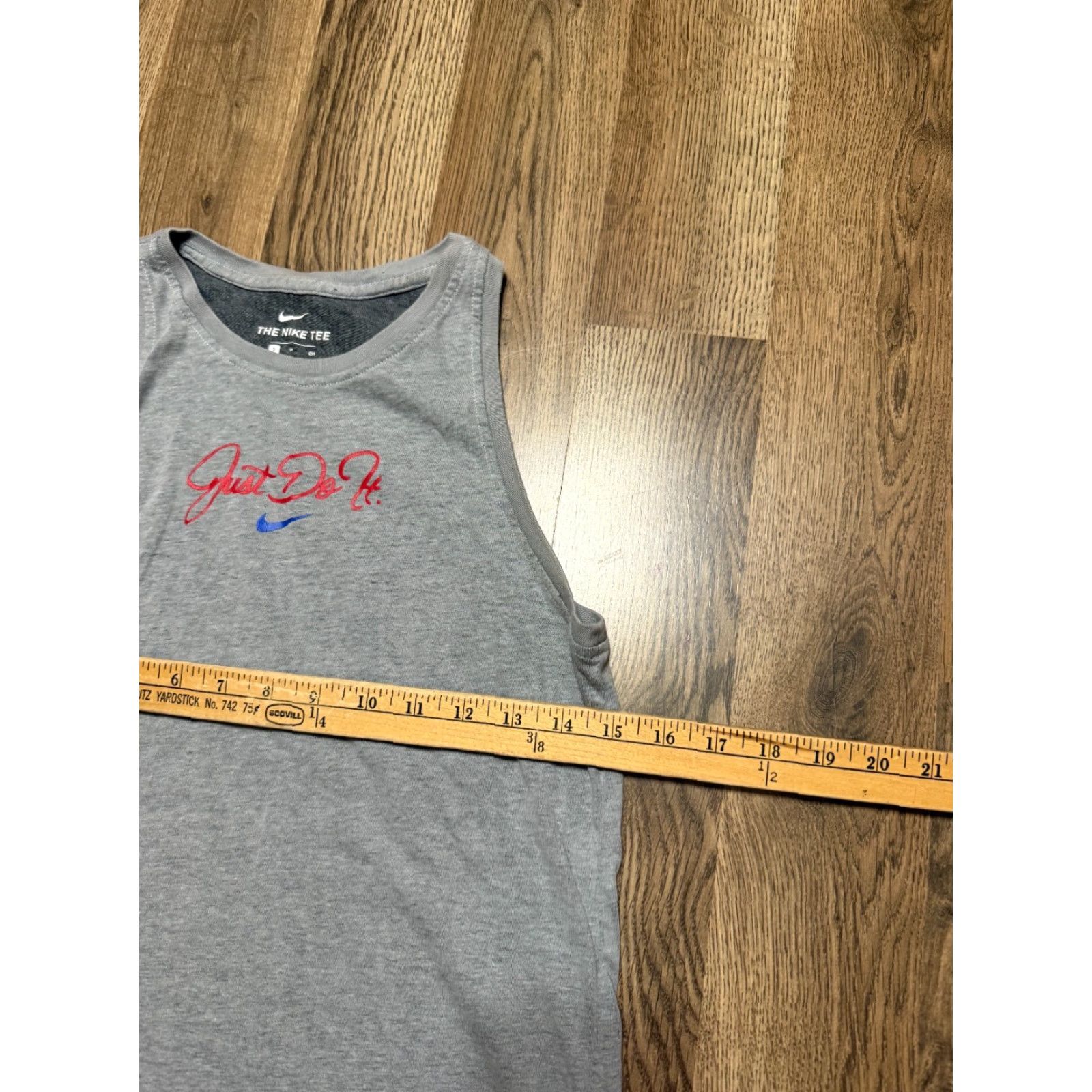 Nike Nike Tank Women Small Gray Athletic Wear Just do It Size S / US 4 / IT 40 - 4 Thumbnail