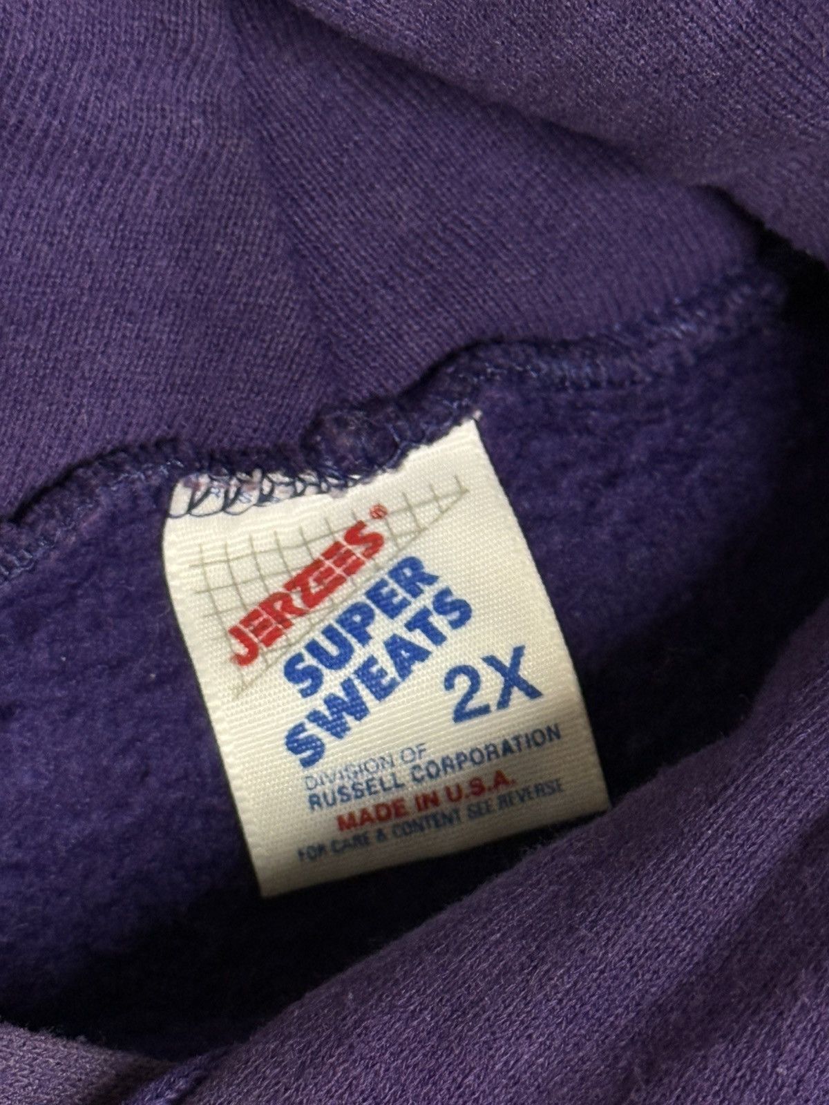 Vintage Vintage Marble Falls Mustang Texas Purple Horse Hoodie 2XL Size US XXL / EU 58 / 5 - 5 Thumbnail