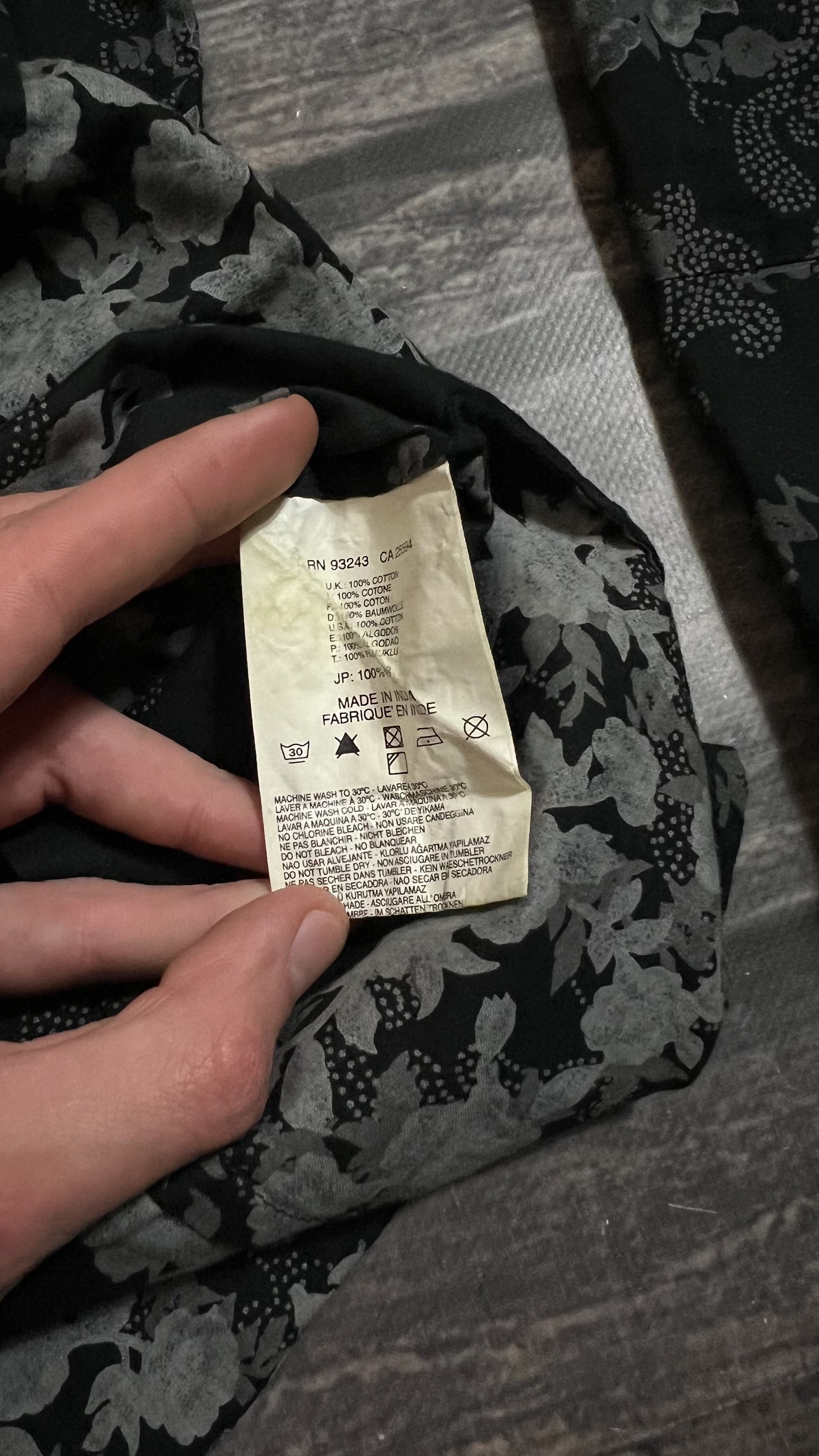 Diesel Gothic Flowers Vintage Shirt Men’s XL