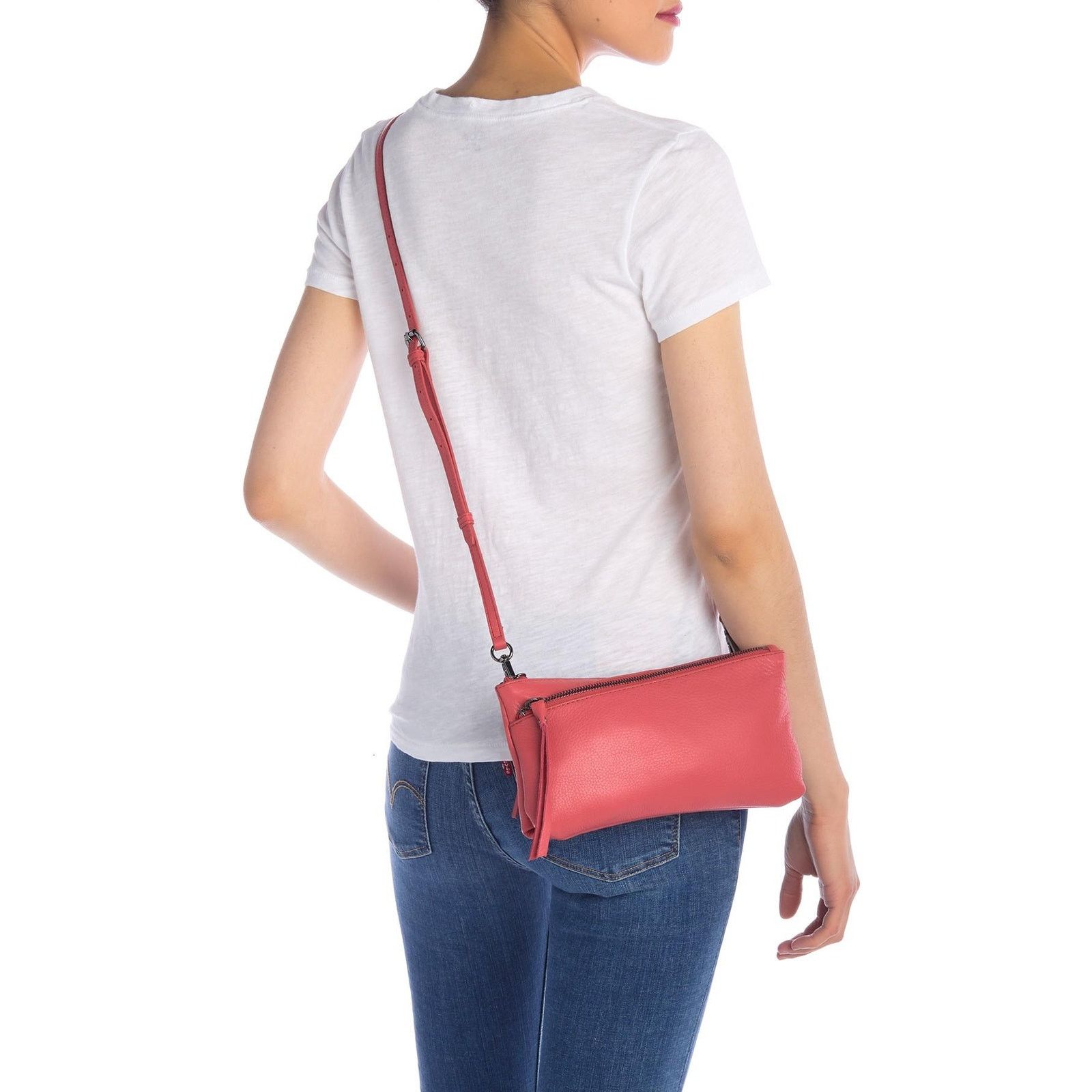 Other Kooba Selma Crossbody Melon Leather Double Zip Bag Size ONE SIZE - 4 Thumbnail