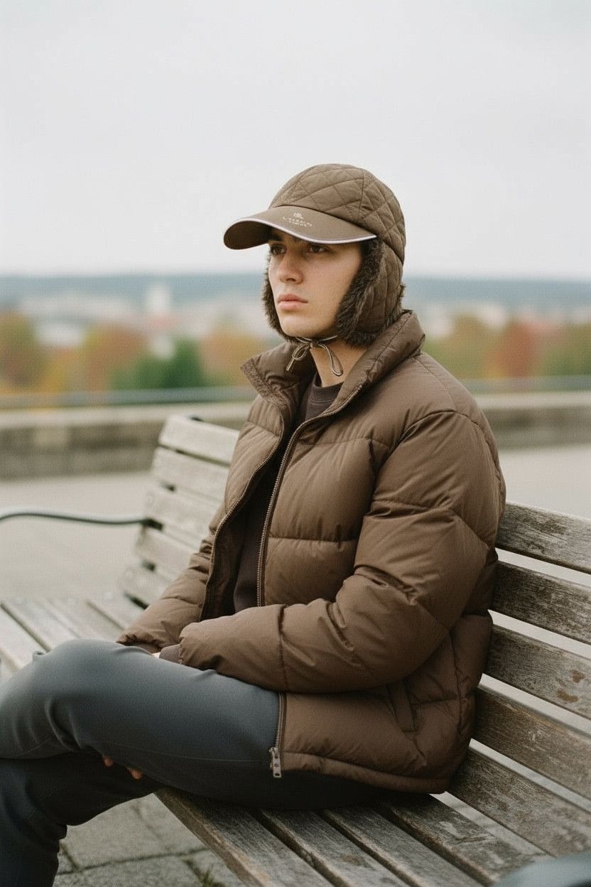Lanvin 🔥LANVIN SPORT Luxury Quilted Ear Muff Velcro Strapback Hat Size ONE SIZE - 1 Thumbnail