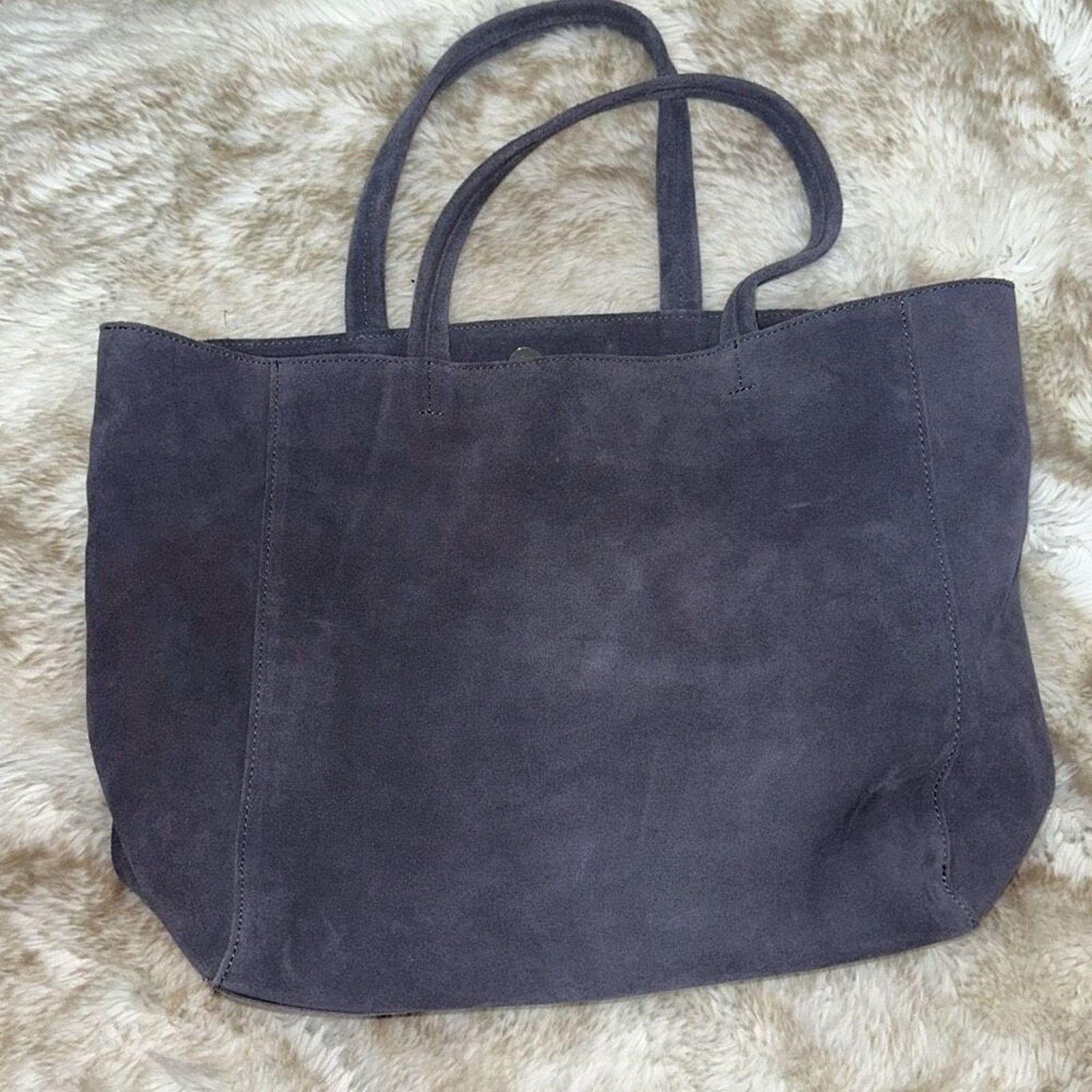 Other M.I.L.A. Suede Dark Gray Shoulder Tote Bag Purse | Sz OS Size ONE SIZE - 5 Thumbnail