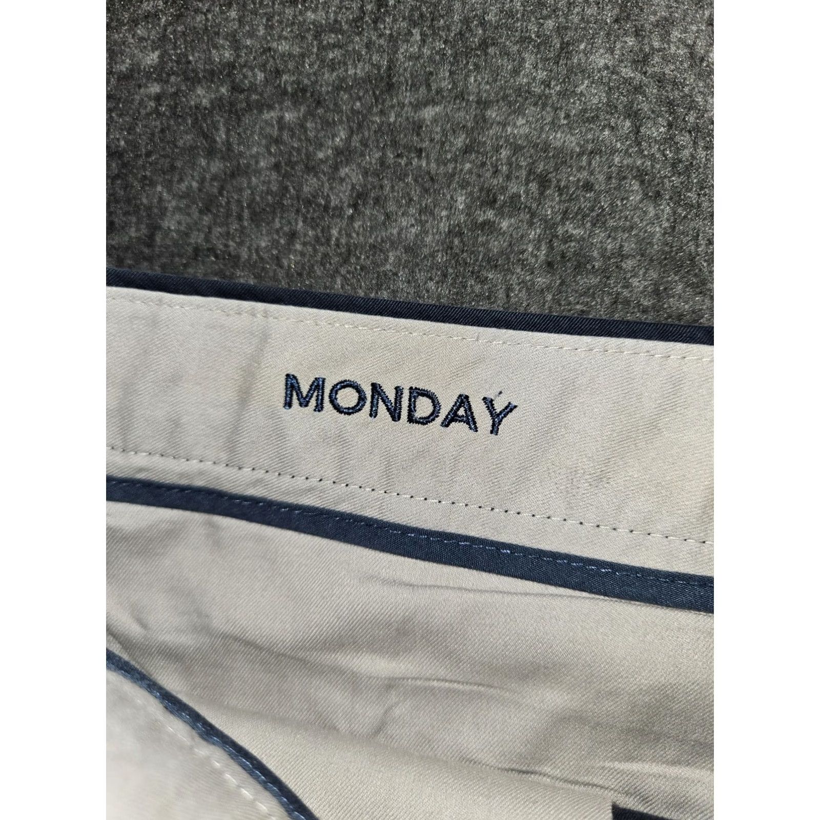 Bonobos Bonobos Monday Pants Men's 36 Slim Navy Blue Straight Leg Casual Workwear Slit/Flat Front Stretch Chino Size US 36 / EU 52 - 3 Thumbnail