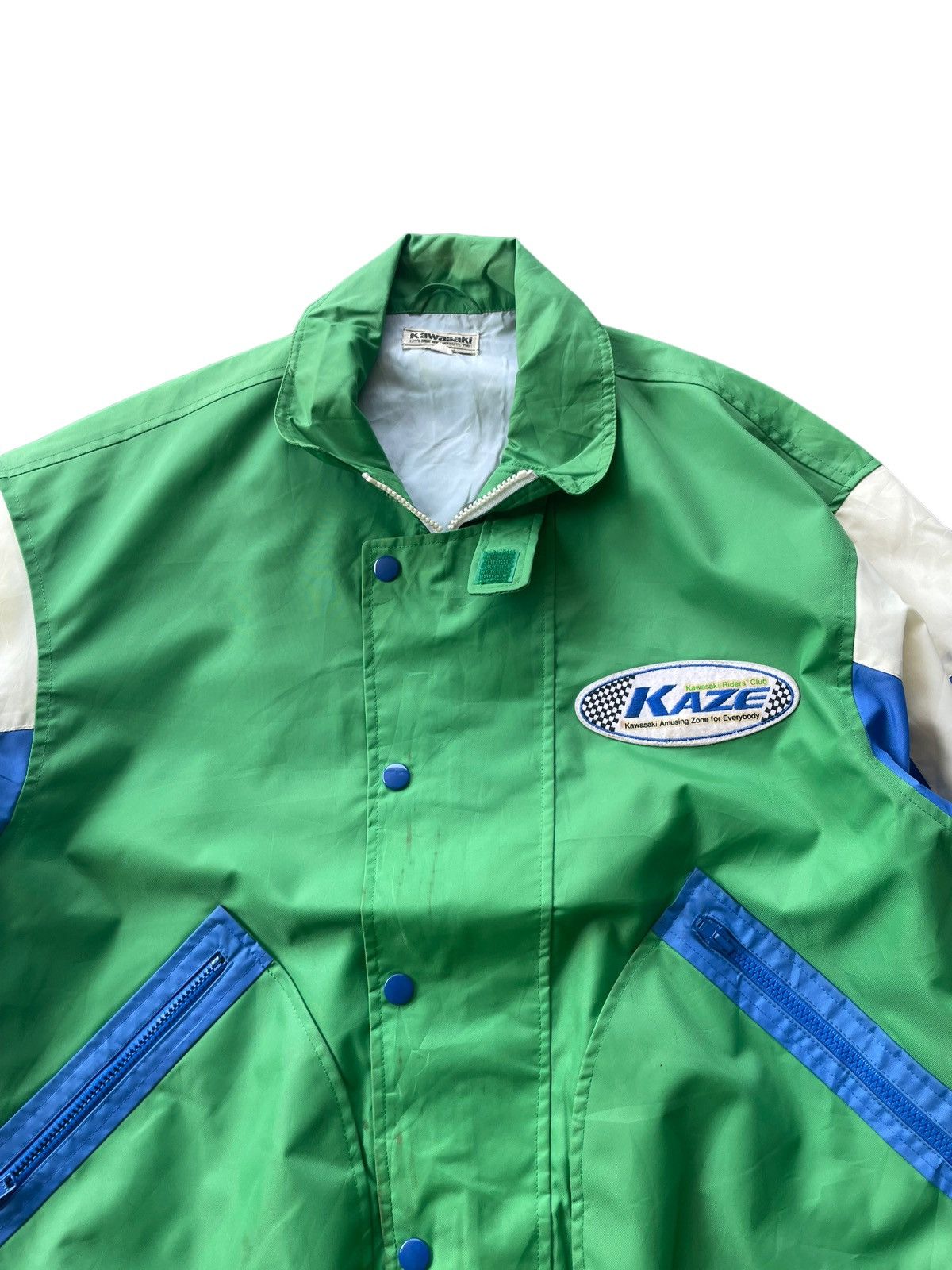 Japanese Brand × Vintage Vintage Kaze Kawasaki Riders Club Jacket Size US L / EU 52-54 / 3 - 4 Thumbnail