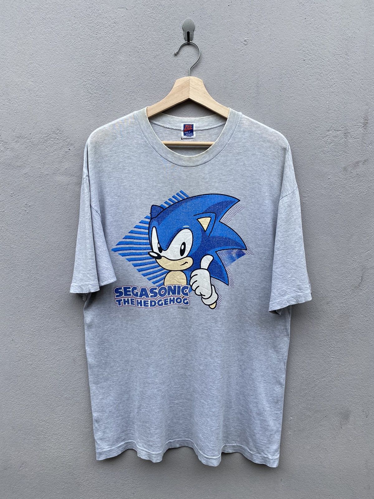 Cartoon Network × Vintage Vintage 1990’s SEGASONIC THE HEDGEHOG Movie Promo Tee Size US L / EU 52-54 / 3 - 1 Thumbnail