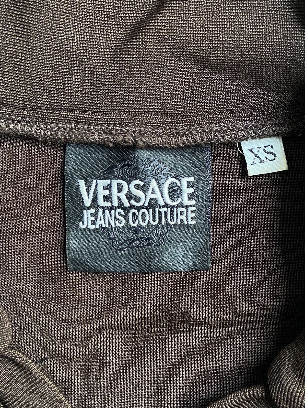 Versace Versace Jeans Couture Brown T-shirt Size XXS / US 00 / IT 34 - 11 Thumbnail