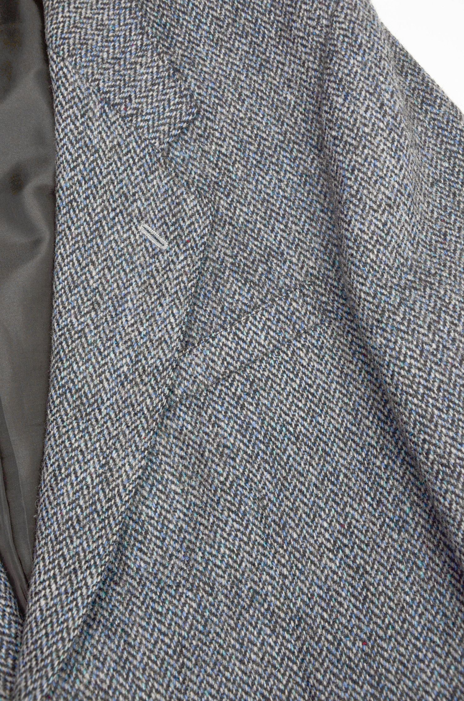 Harris Tweed Harris Tweed Herringbone Wool Blazer Grey Blue - Size 42R Size 42R - 7 Thumbnail