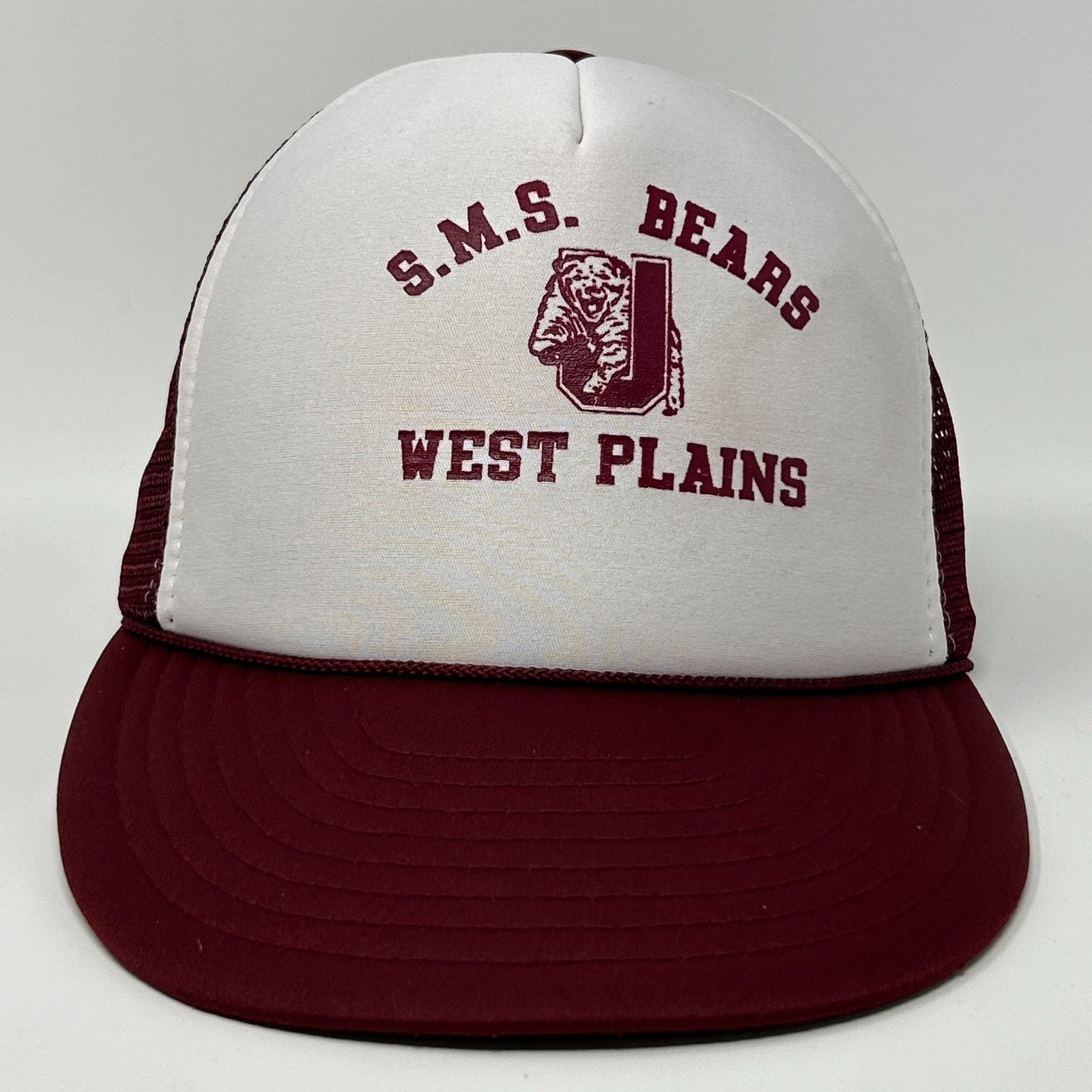 Vintage Vintage 80s SMS Bears Trucker Hat Baseball Cap Missouri Red Size ONE SIZE - 1 Thumbnail