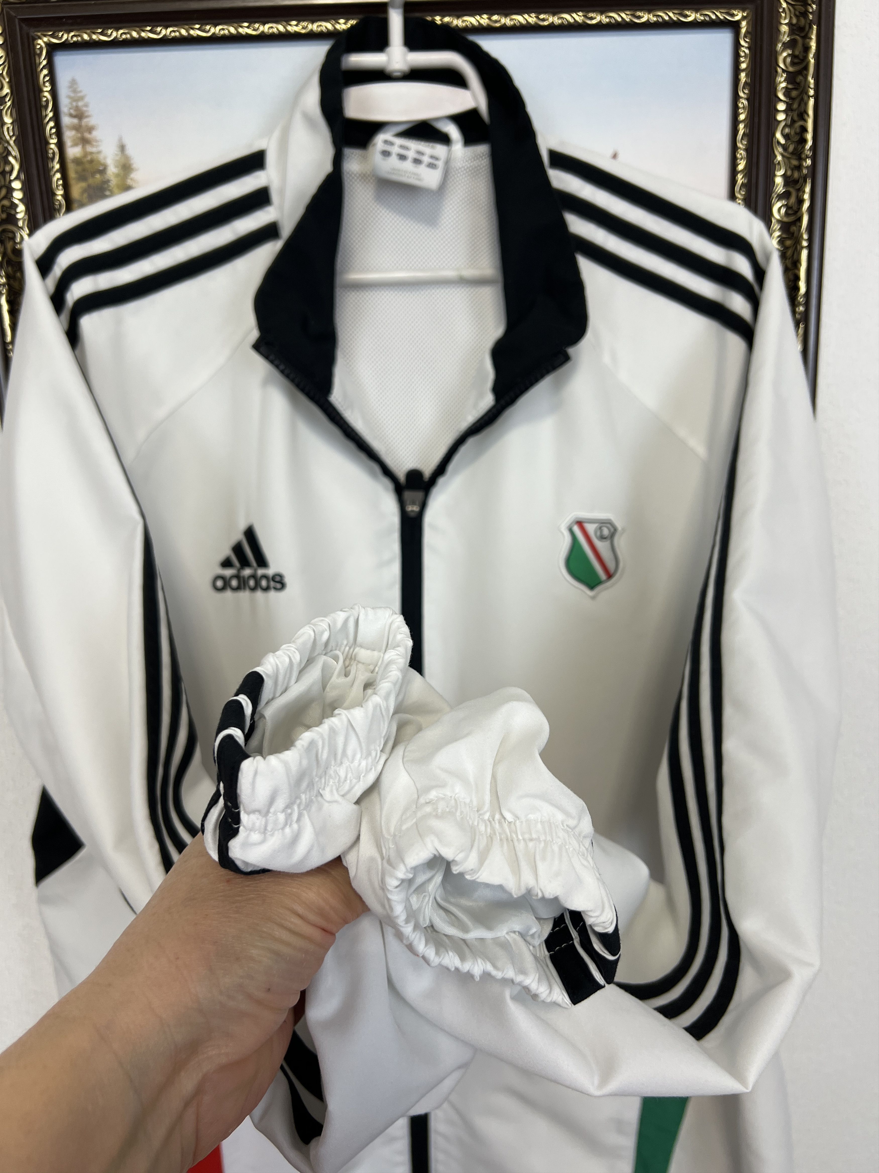 Adidas Vintage Adidas Legia Warsaw Football Jacket Soccer Track Top Size US L / EU 52-54 / 3 - 6 Thumbnail