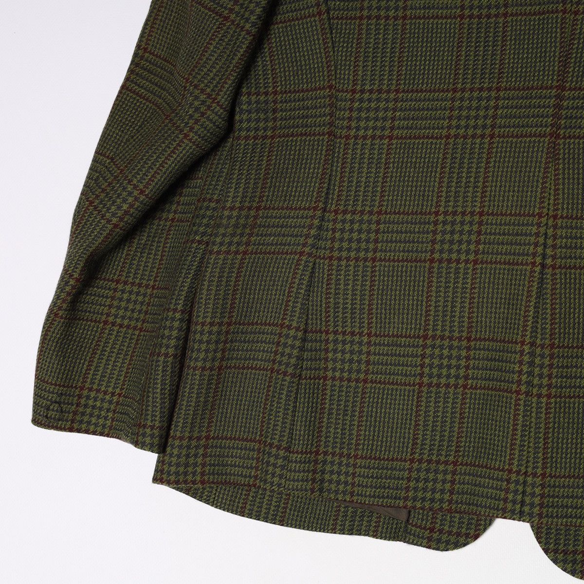 Burberry Burberrys Vintage Wool Green Tweed Blazer Jacket Plaid Size M / US 6-8 / IT 42-44 - 14 Thumbnail
