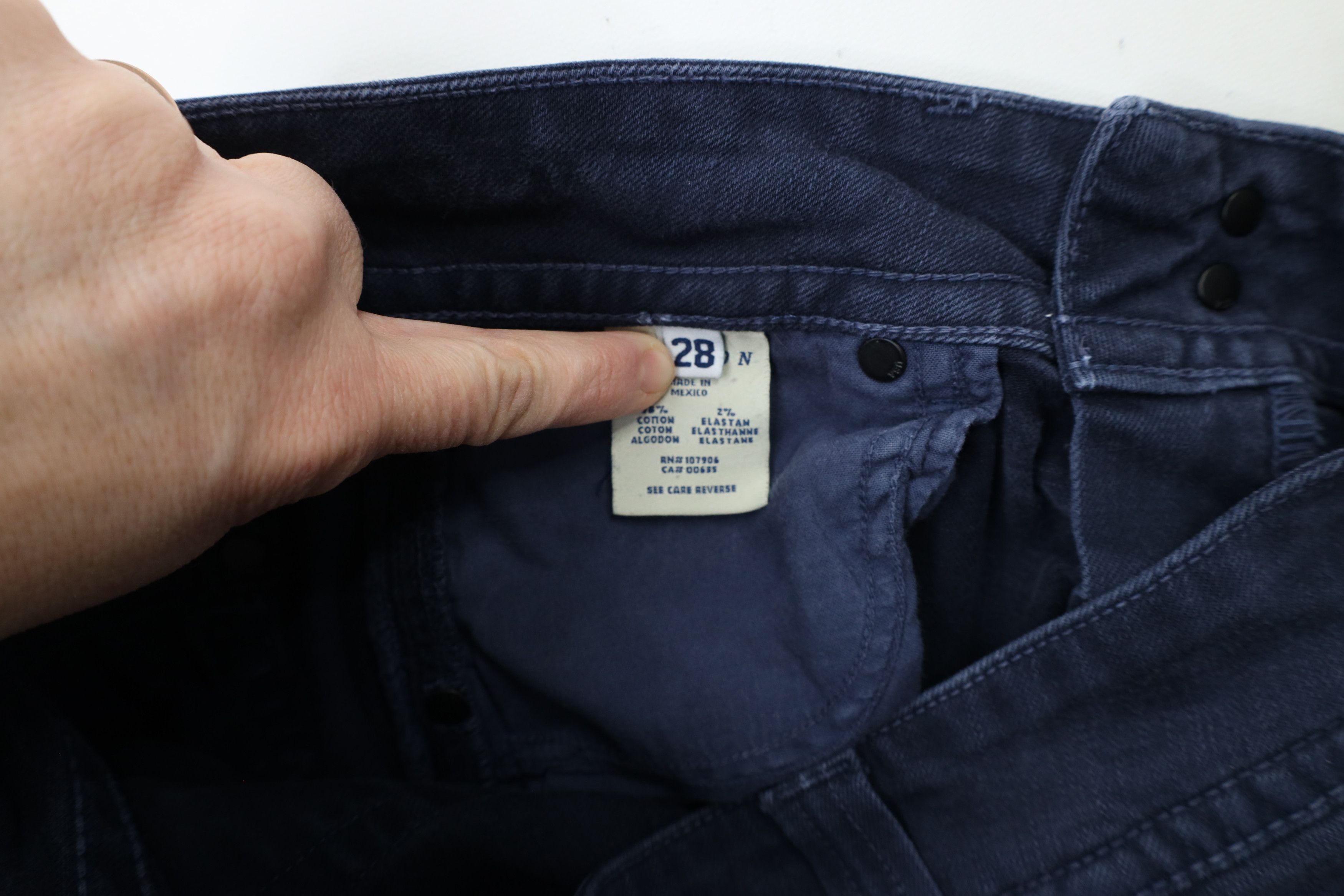 Vintage Hudson Jeans Flared Bootcut Stretch Denim Jeans Navy Blue Size 28" / US 6 / IT 42 - 7 Thumbnail