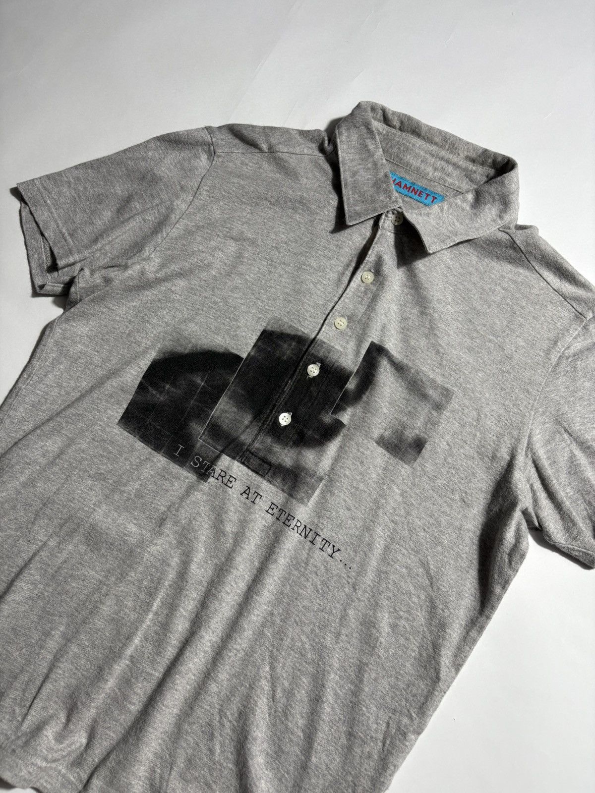 Katharine Hamnett London Y2K KATHARINE HAMNETT LONDON GRAPHIC EYES LOGO POLO SHIRT Size M / US 6-8 / IT 42-44 - 2 Thumbnail