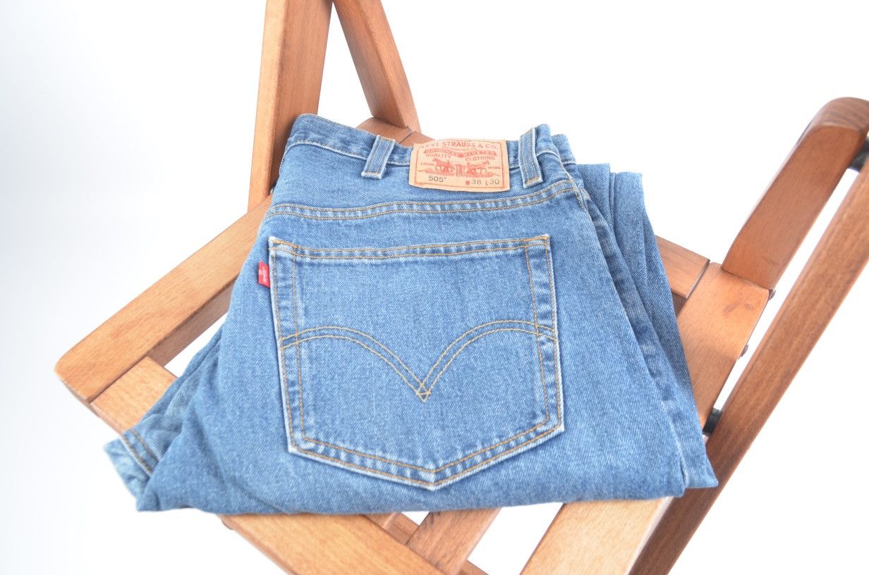 Levi's Levis 505 light wash denim jeans sz36 Size US 38 / EU 54 - 1 Thumbnail