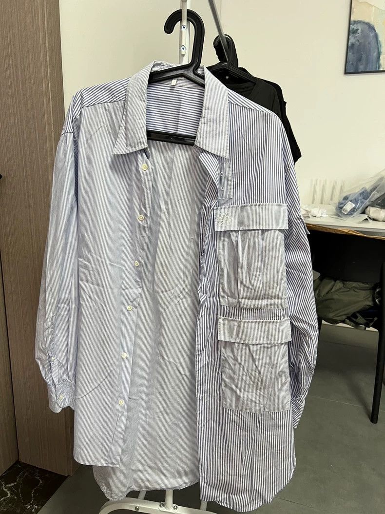 Loewe LOEWE Irregular patchwork shirt Size US S / EU 44-46 / 1 - 1 Thumbnail
