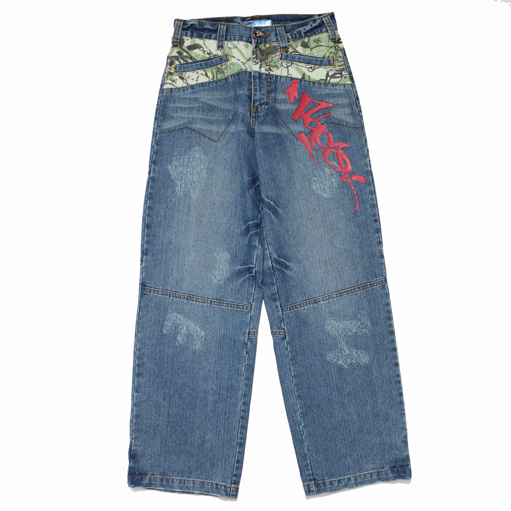 Other Le Paco Jeans Y2K Hiphop New York Streetwear Graffiti Print Size US 29 - 1 Thumbnail