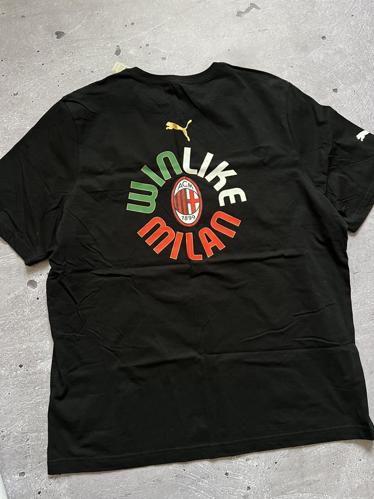 Puma AC Milan Scudetto 2022 T-Shirt Black Size XL New Size US XL / EU 56 / 4 - 10 Thumbnail
