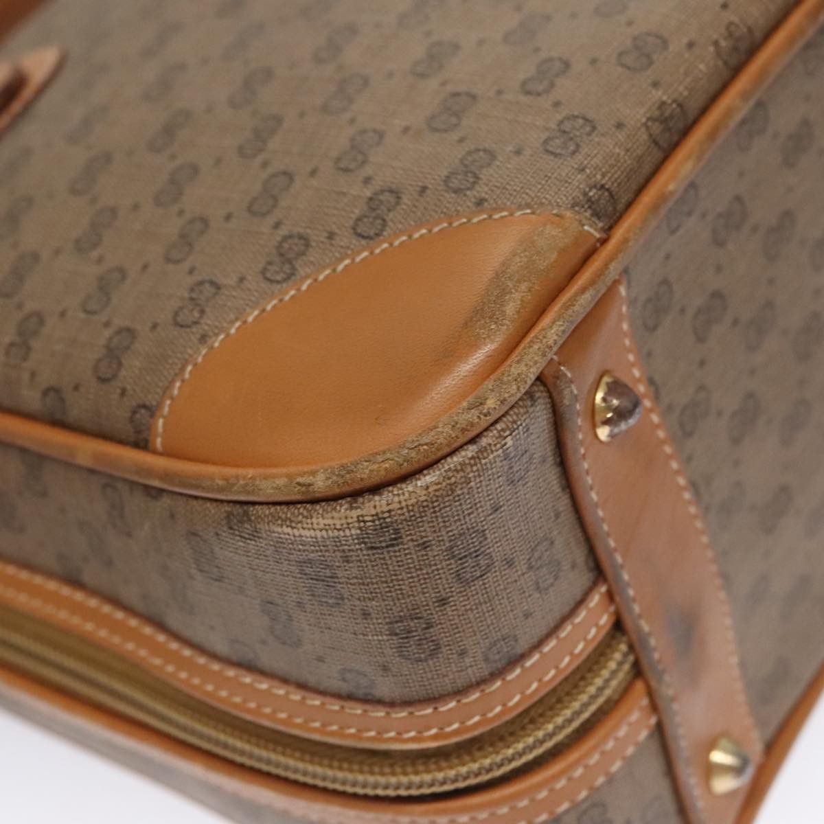 Gucci GUCCI Micro GG Supreme Hand Bag Pvc Leather Beige Gold Size ONE SIZE - 11 Thumbnail