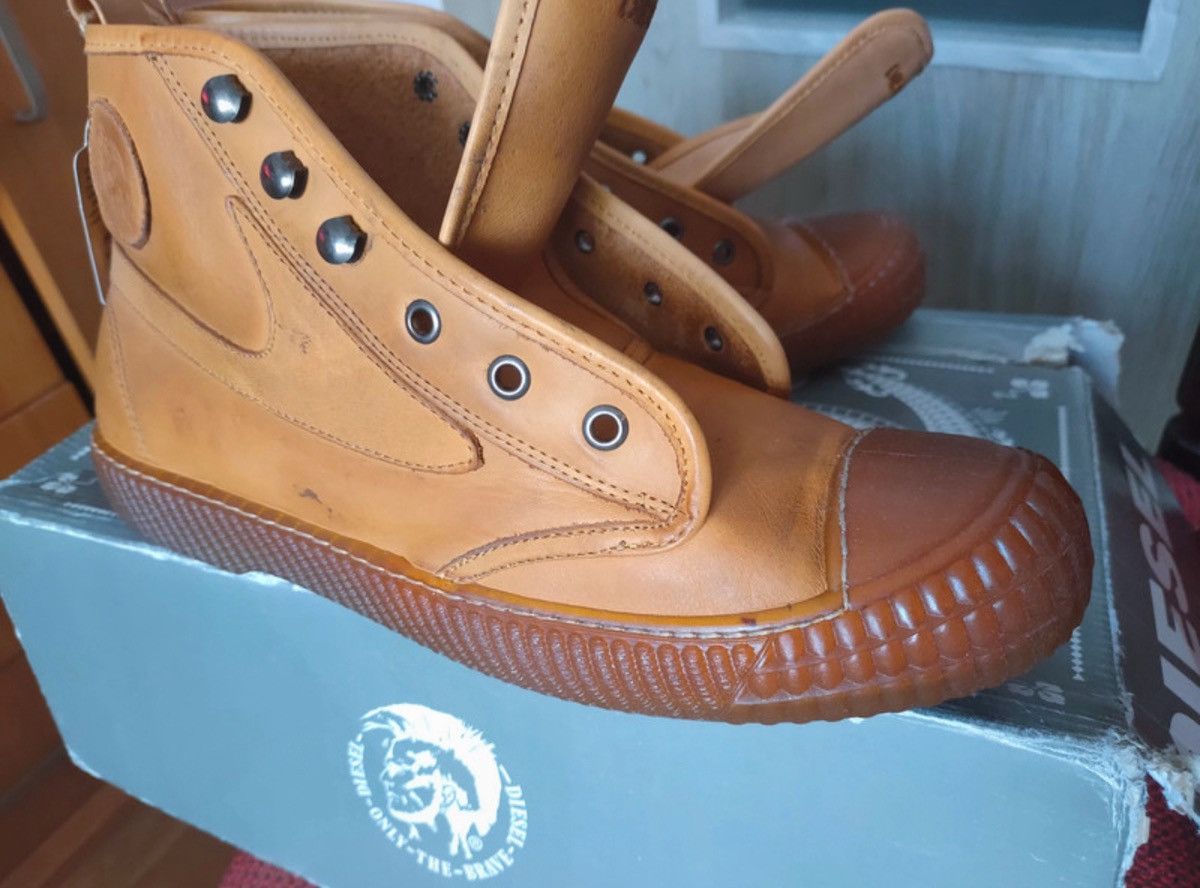 Diesel DIESEL DRAAGS94 LEATHER SNEAKERS MADE IN SPAIN Size US 10 / EU 43 - 7 Thumbnail