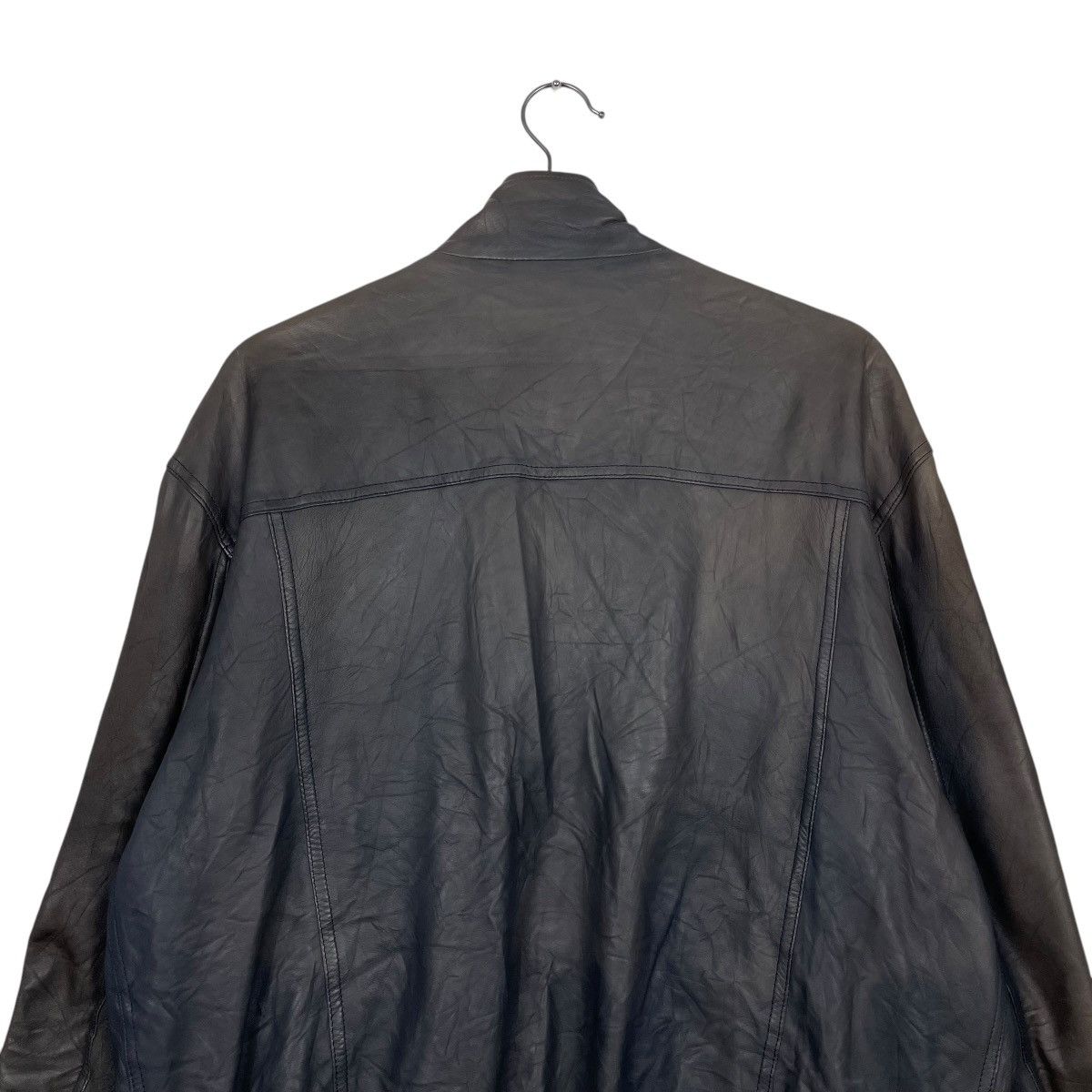 Designer 💥 LEATHER BIKER EDDY MONETTI JACKET Size US M / EU 48-50 / 2 - 8 Thumbnail