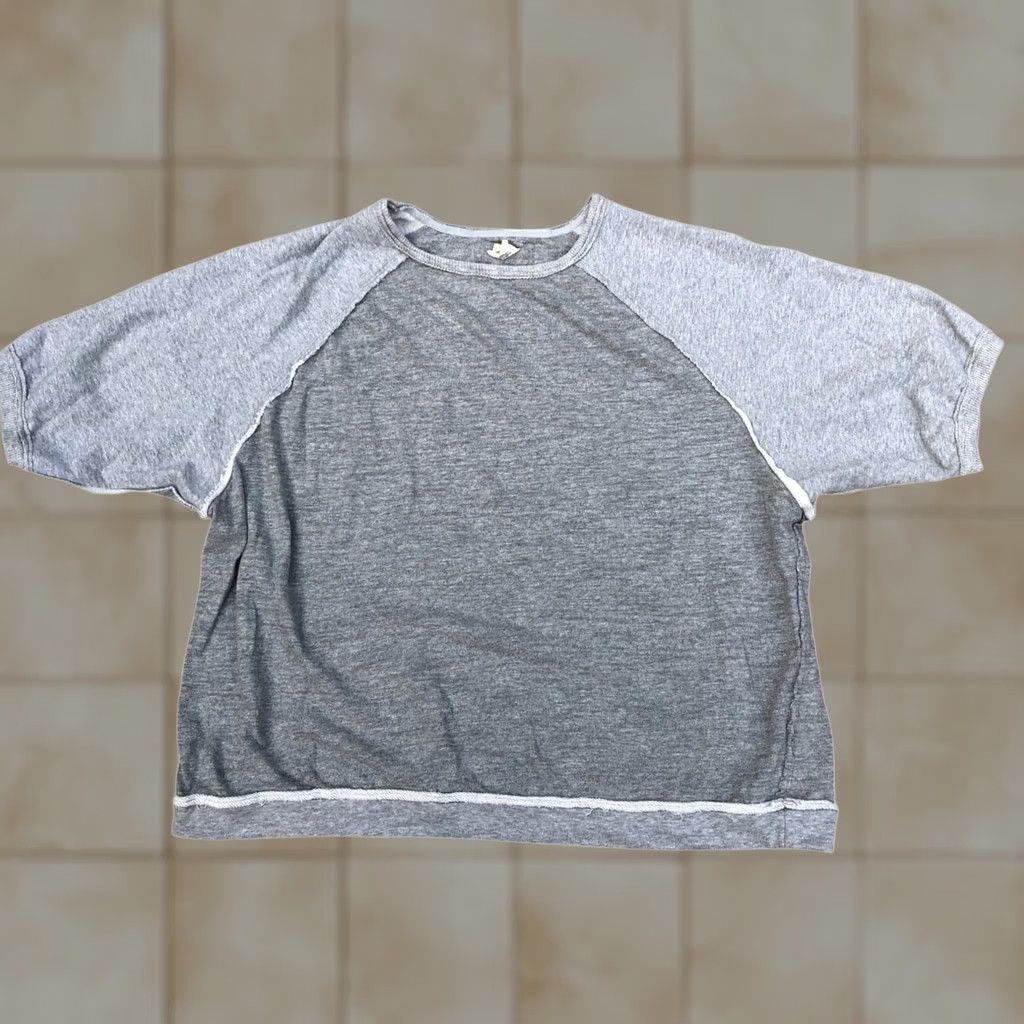 Vintage WE THE FREE Sweater Women's LARGE Gray Pullover Crew Oversized Short Sleeve Size XL / US 12-14 / IT 48-50 - 1 Thumbnail