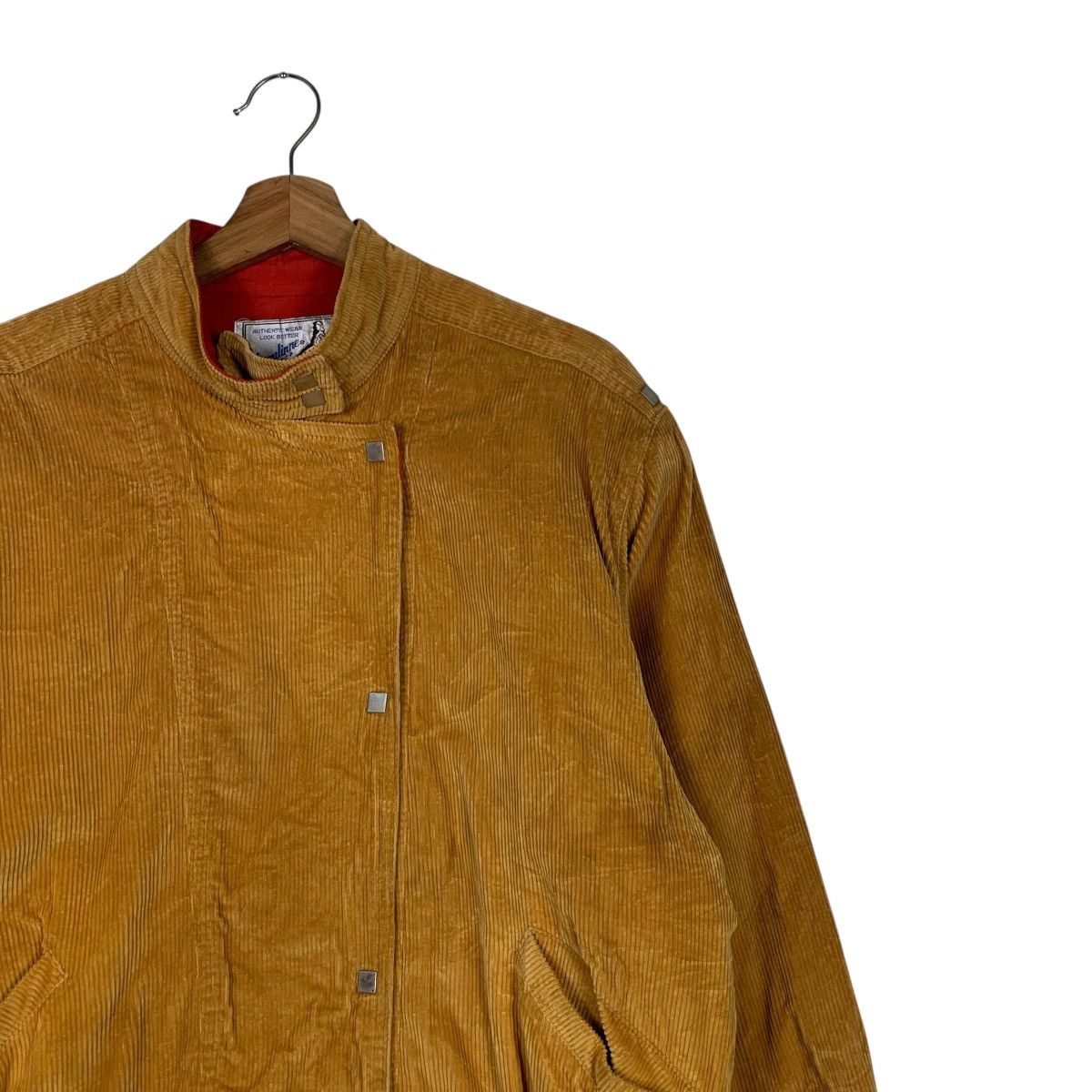 Japanese Brand MARULINNE Asymmetrical Yellow Corduroy Jacket #1832-C79 Size M / US 6-8 / IT 42-44 - 5 Thumbnail