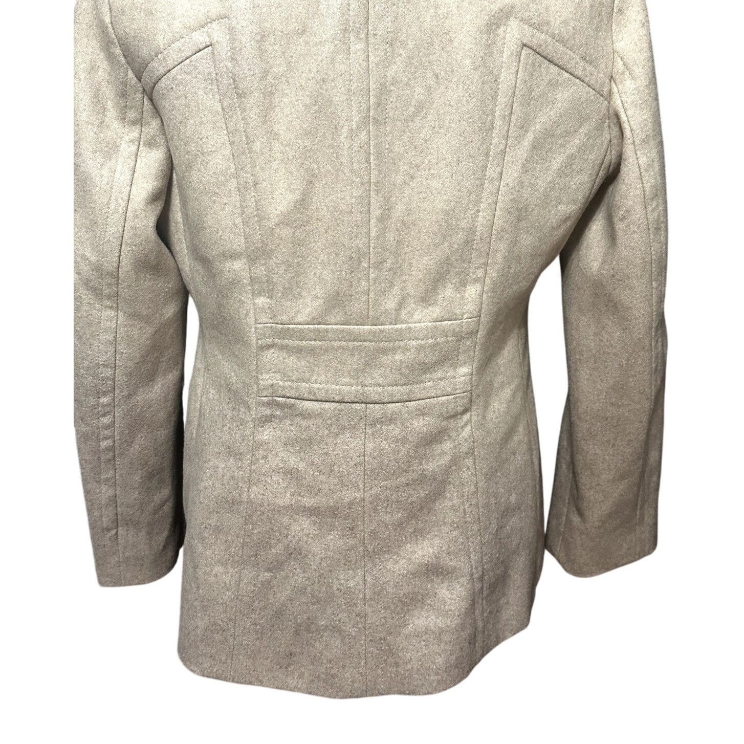 Croft & Barrow Croft & Barrow Pea Coat Double Breasted Wool Tan Women's S Size S / US 4 / IT 40 - 6 Thumbnail
