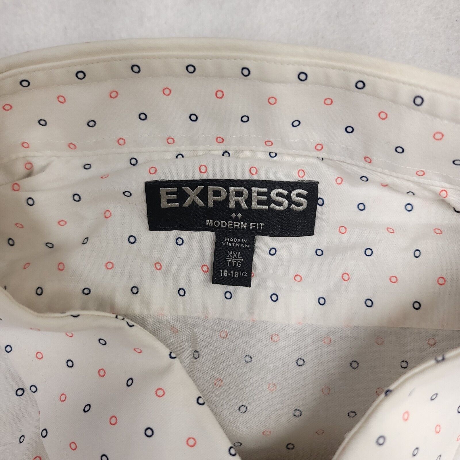 Express Express Casual Button Up Shirt Adult Mens Size 2XL White Size US XXL / EU 58 / 5 - 3 Thumbnail