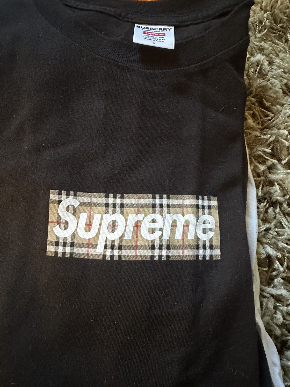 Burberry × Supreme Supreme Burberry Box Logo Size US L / EU 52-54 / 3 - 1 Thumbnail