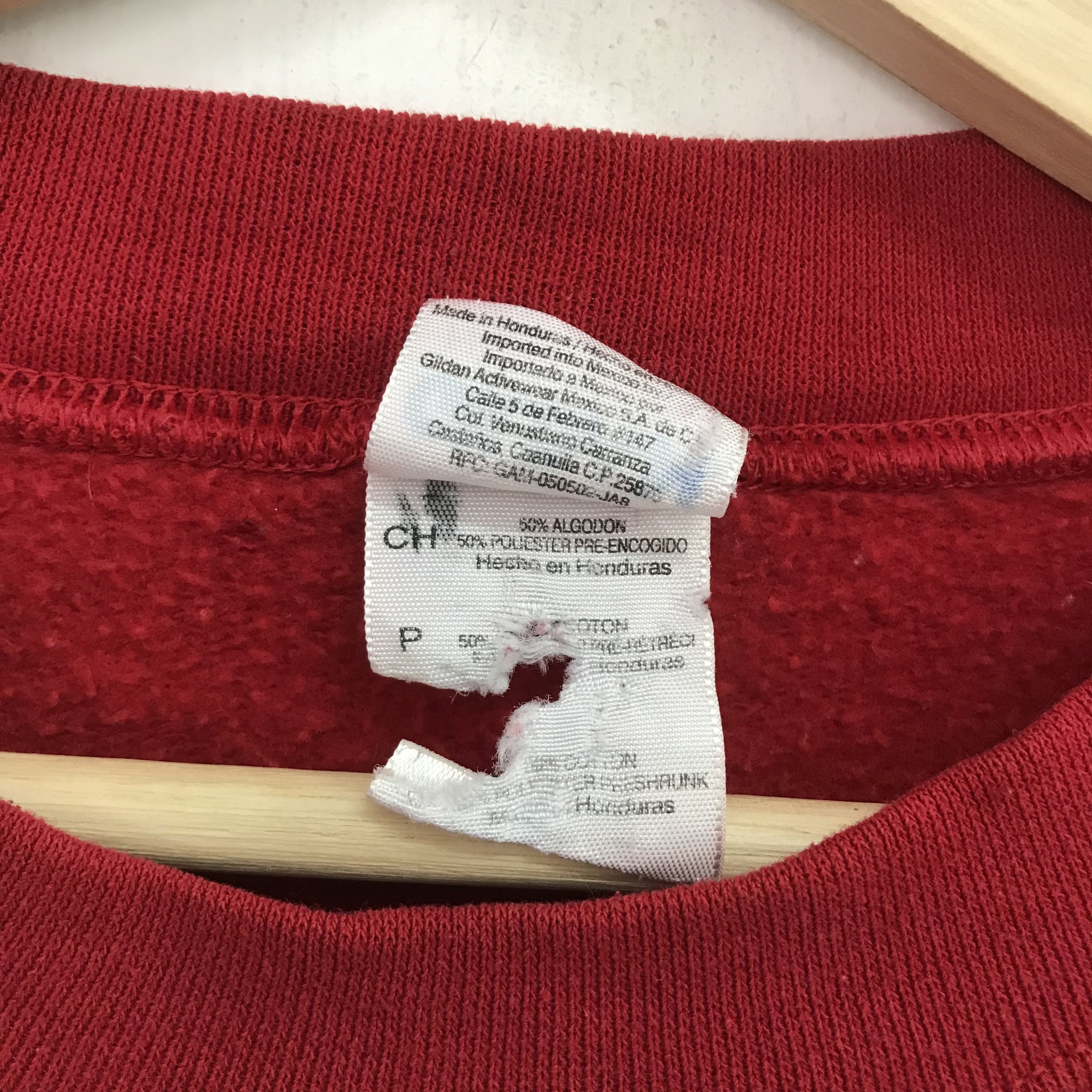 Gildan Vintage Texas Tech University Ncaa Red Sweater - 464 Size US M / EU 48-50 / 2 - 9 Thumbnail