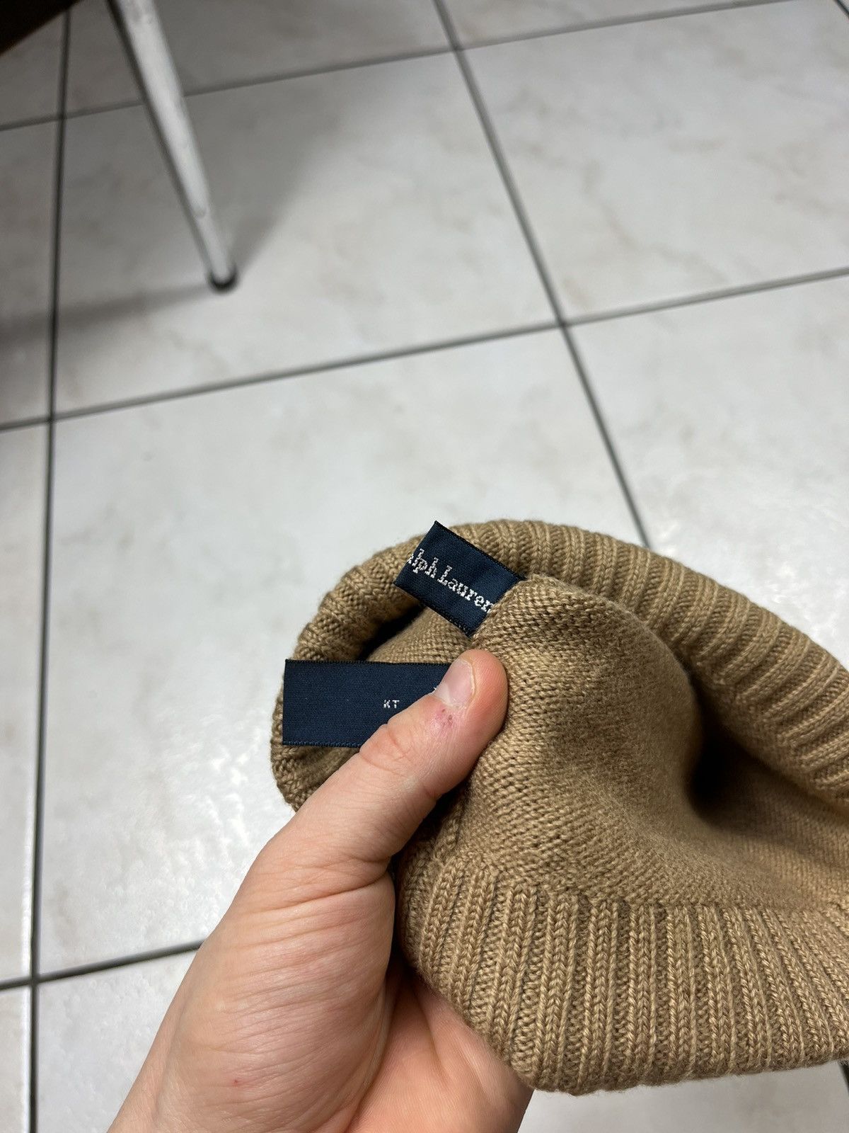 Polo Ralph Lauren × Ralph Lauren × Vintage Vintage 90s Polo Ralph Lauren wool knitted beanie hat logo Size ONE SIZE - 13 Thumbnail
