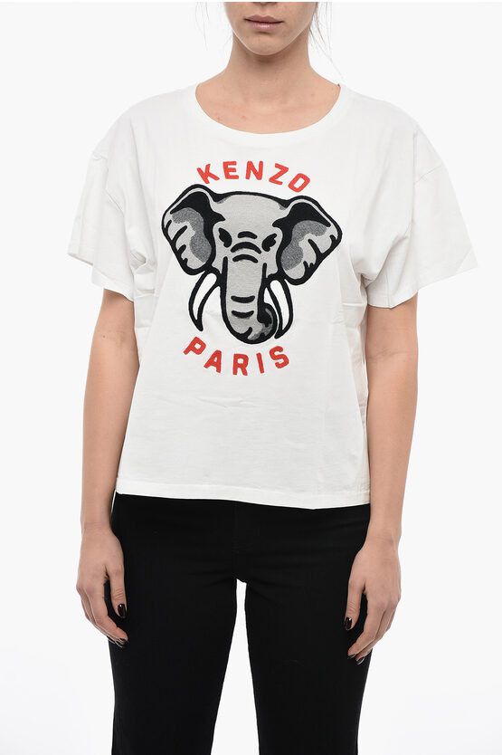og1mm0624 Crewneck Cotton T-Shirt in White