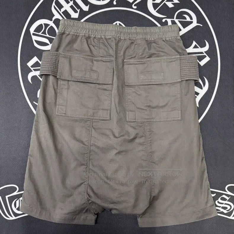 Rick Owens Rick Owens size m Double-ring military green shorts Size US 28 / EU 44 - 2 Thumbnail