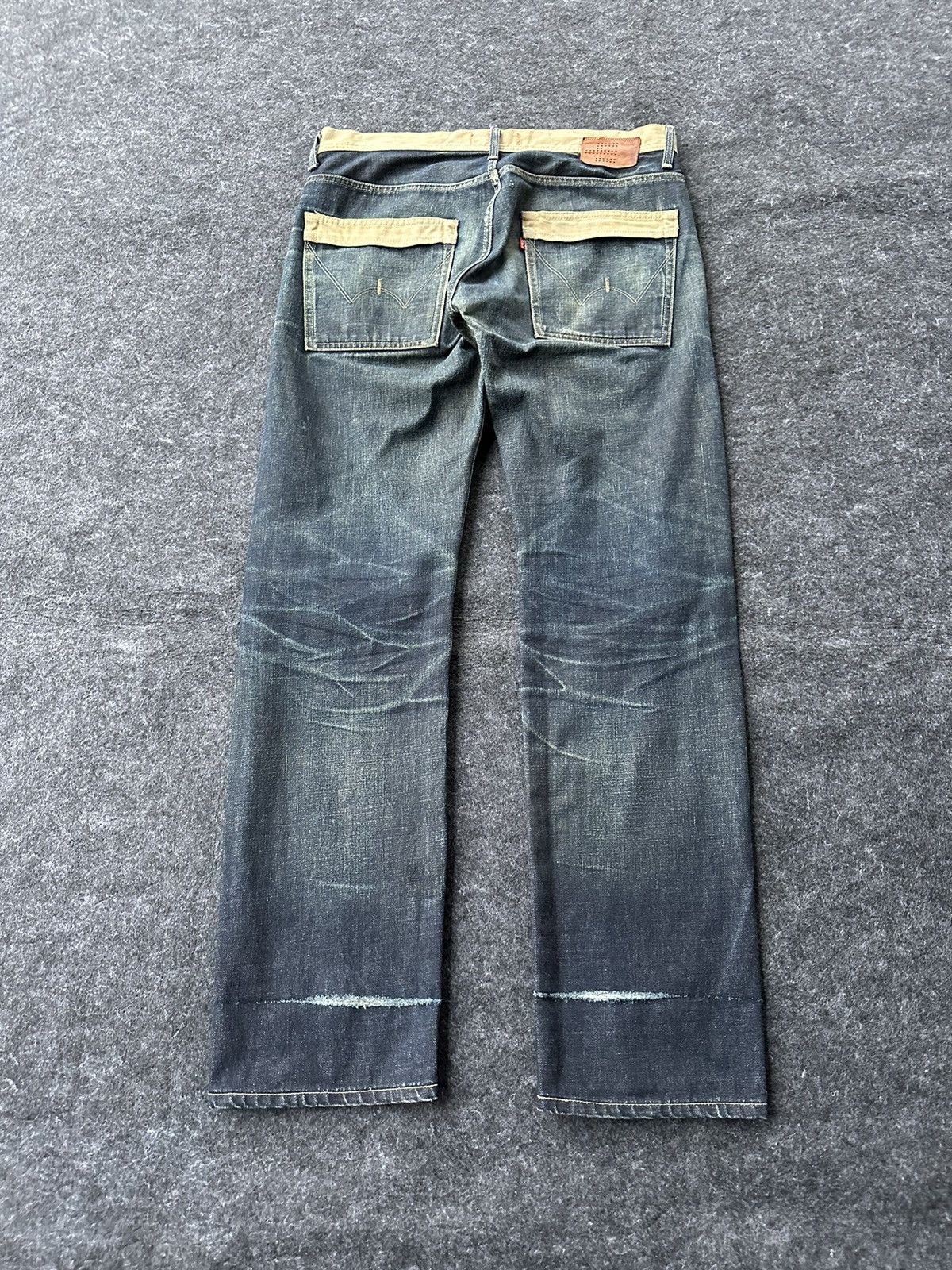 Edwin Vtg 90s Edwin Function Distressed Denim 33x33 D466 Size US 33 - 4 Thumbnail