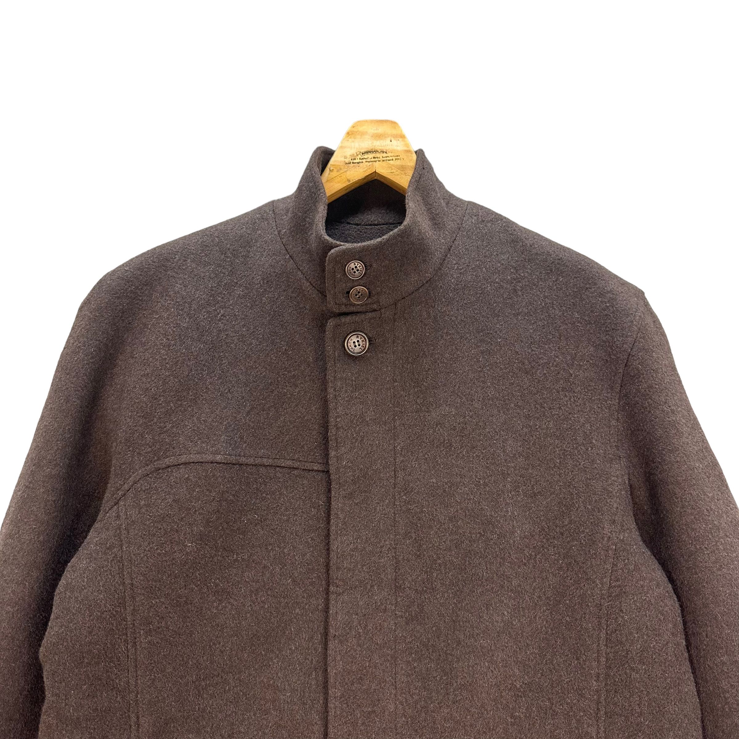 Japanese Brand RYKIEL HOMME WOOL COAT #7846-182 Size US M / EU 48-50 / 2 - 3 Thumbnail