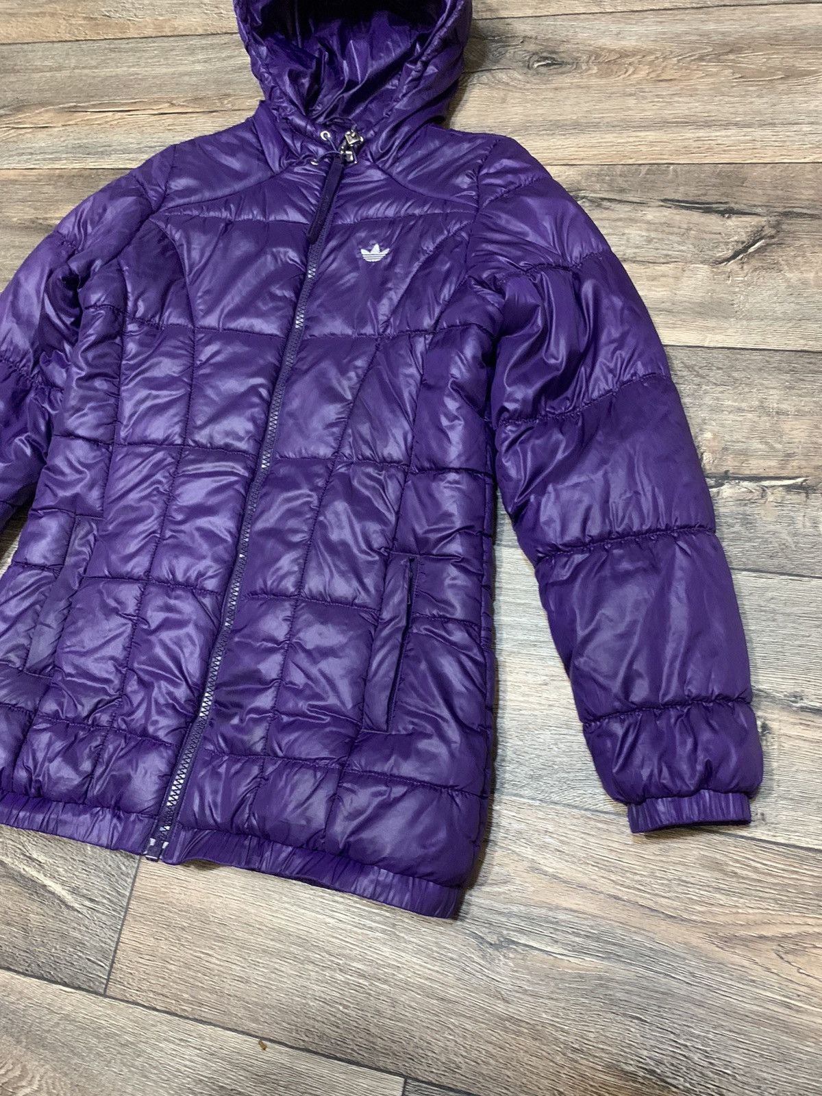 Adidas × Vintage Vintage Adidas Originals Puffer Long Violet Jacket Size S / US 4 / IT 40 - 2 Thumbnail